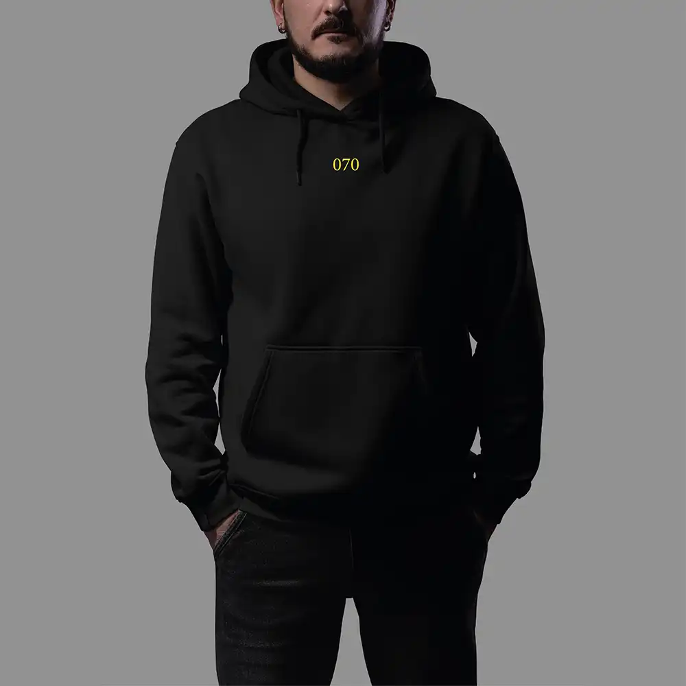 Den Haag Hoodie - Skyline - 01 vk hoodie zwart geel denhaag 4 - EK8208