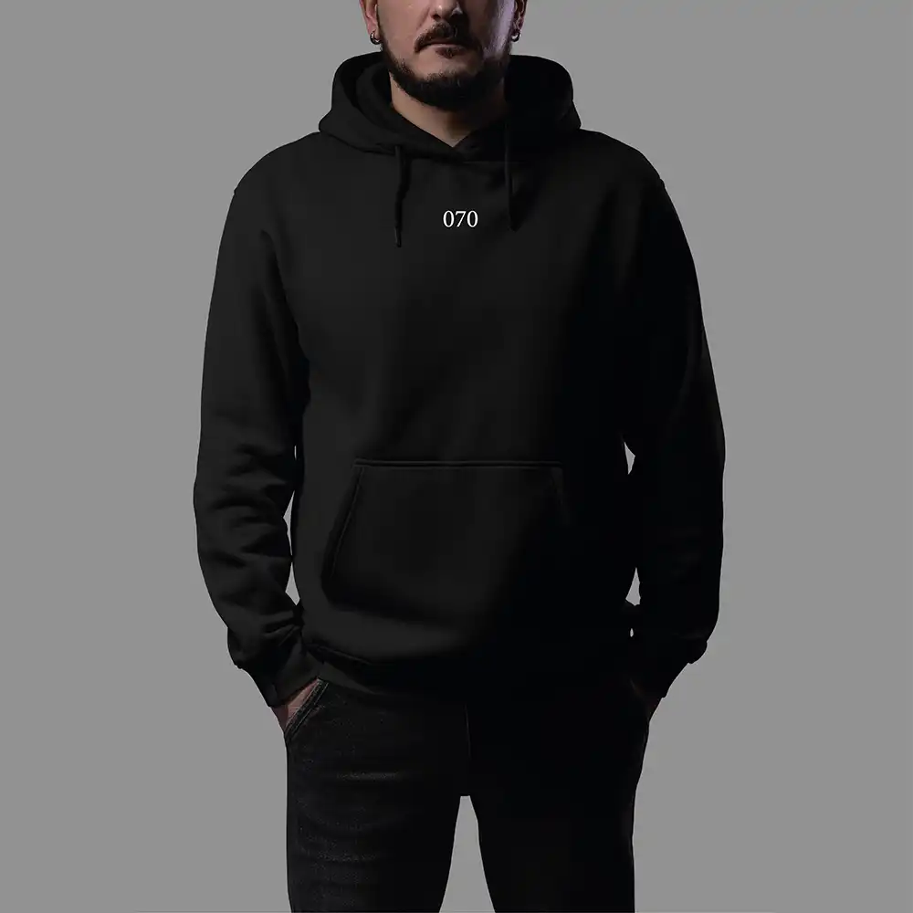 Den Haag Hoodie - 01 vk hoodie zwart wit denhaag 2 - EK8204