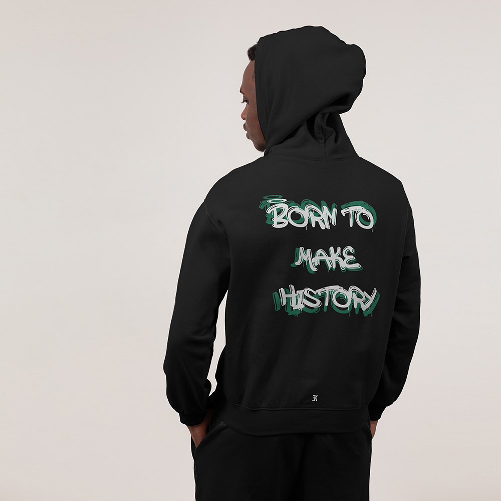BORN TO MAKE HISTORY - Hoodie - 06 zwarte hoodie btmh 6 - BORN TO MAKE HISTORY Hoodie (3)