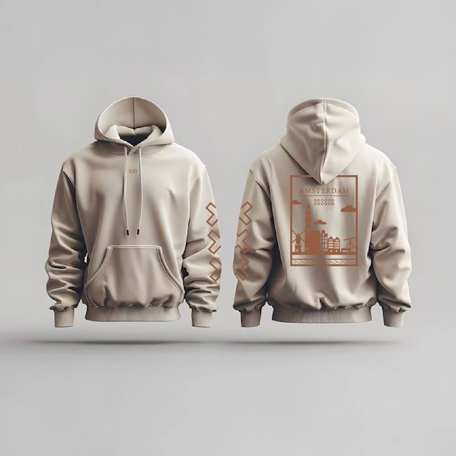 Amsterdam Hoodie - Ams hoodie beige vlak ezgifcom jpg to webp converter - Amsterdam Hoodie 3