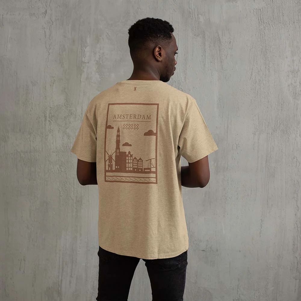 Amsterdam Shirt - Ams shirt beige model vlak 1 - EK8182 (53)