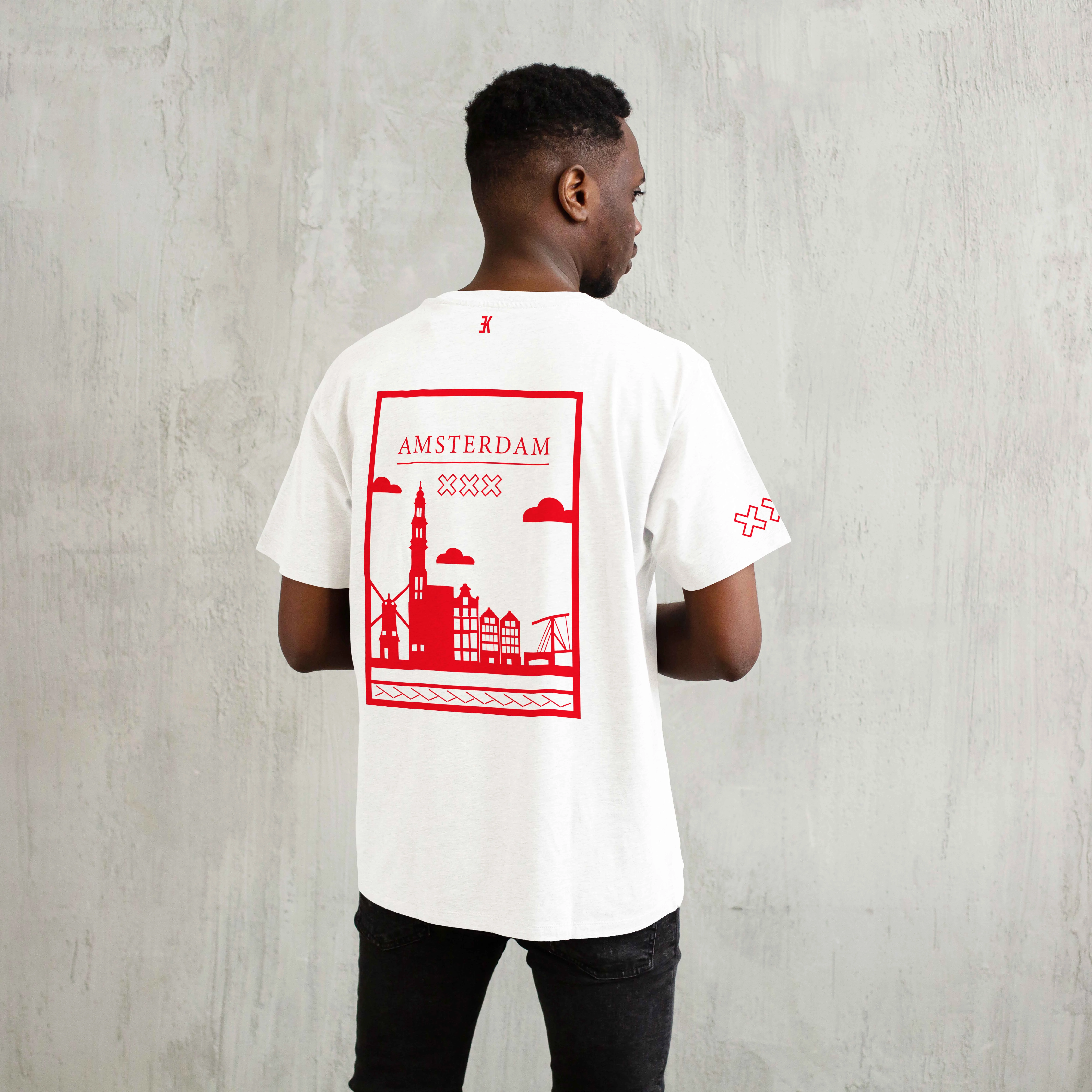 Amsterdam Shirt - Ams t shirt wit model vlak rood 5 - EK8182 (6)