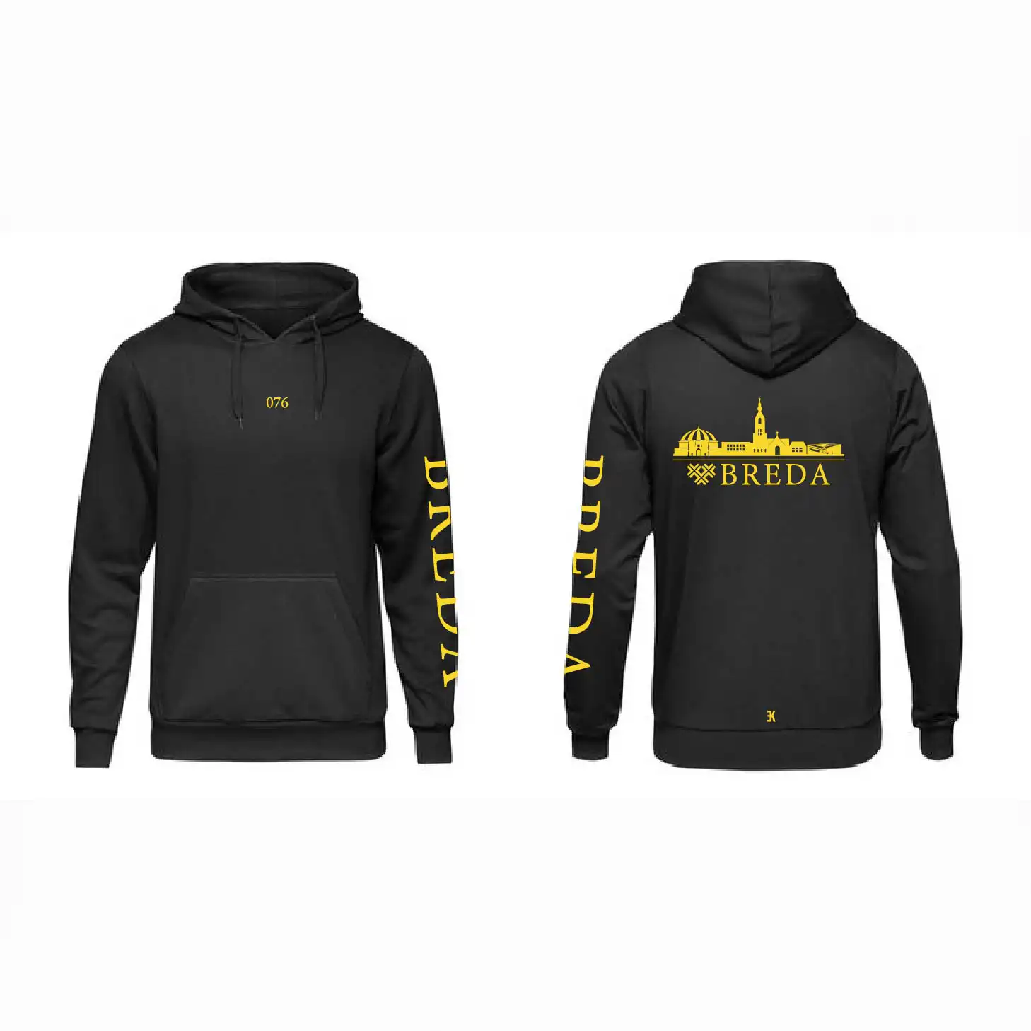 Skyline Breda Hoodie - Breda hoodie zwart skyline geel 4 - Skyline Breda Hoodie (78)