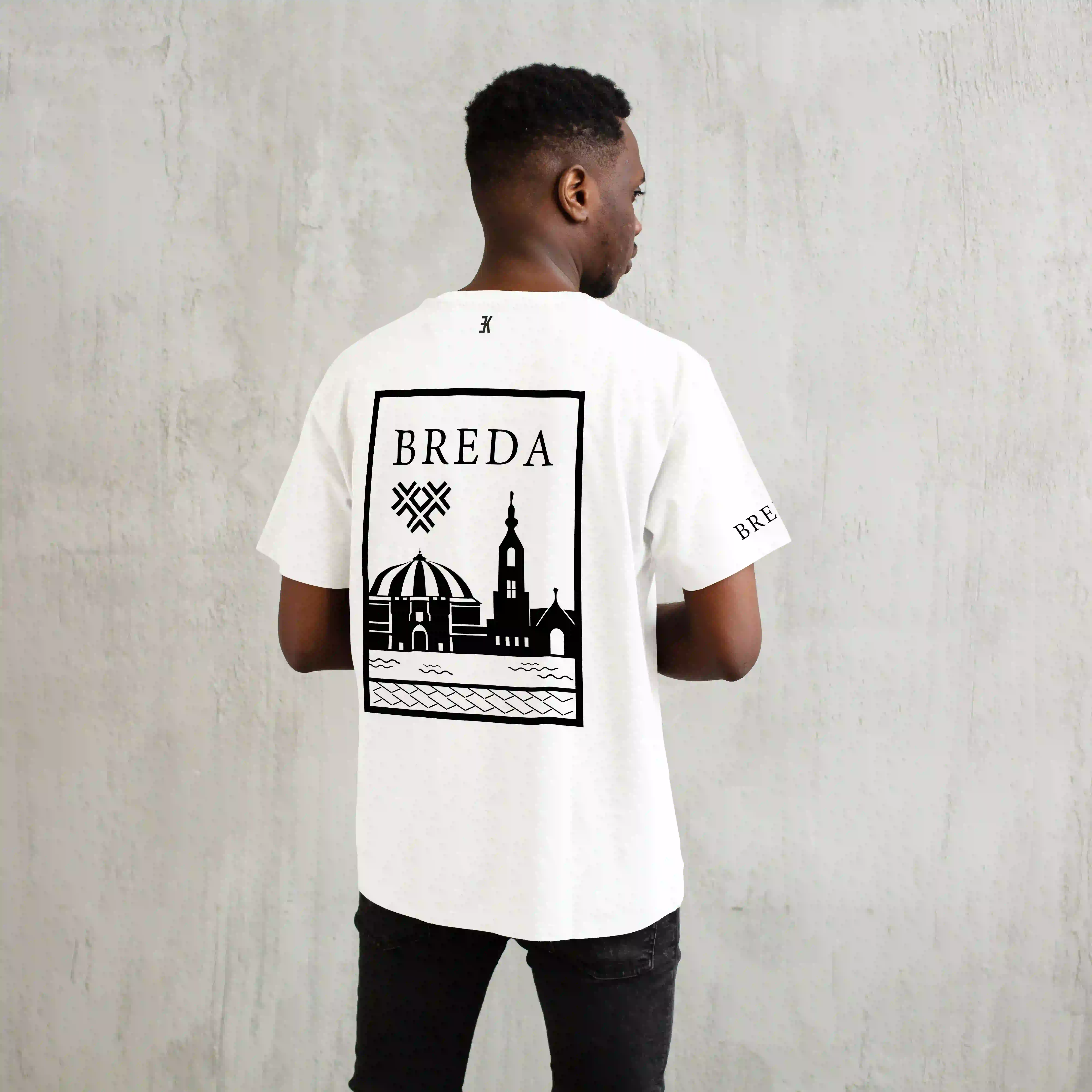 Breda Shirt - Breda shirt wit vlak zwart 1 - EK8197