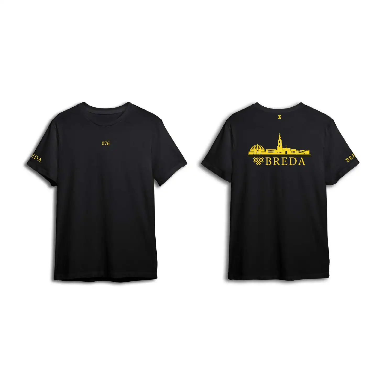 Skyline Breda Shirt - Breda shirt zwart skyline geel 2 - EK8195