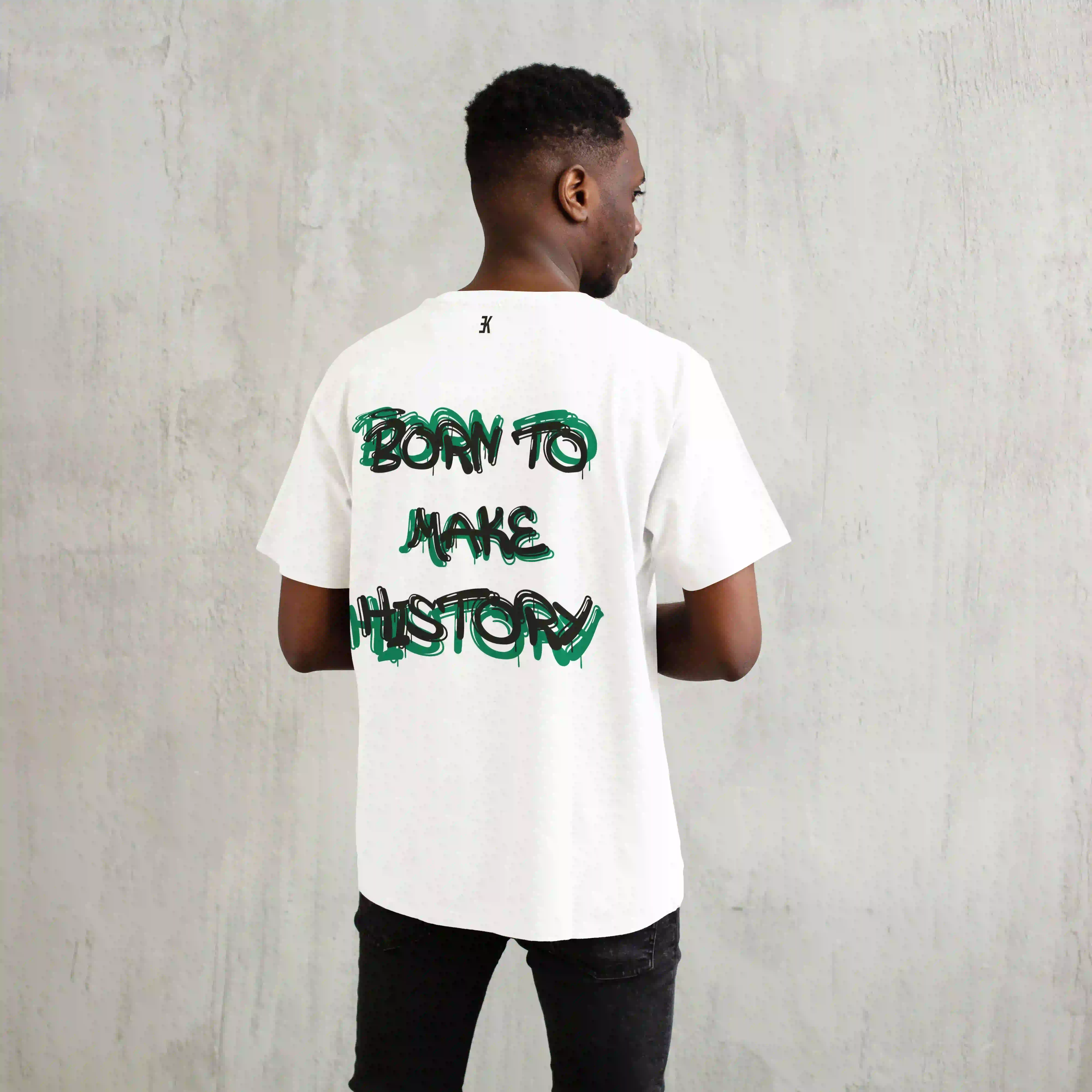 BORN TO MAKE HISTORY - T-Shirt - Btmh wit t shirt 2 - BORN TO MAKE HISTORY (3)
