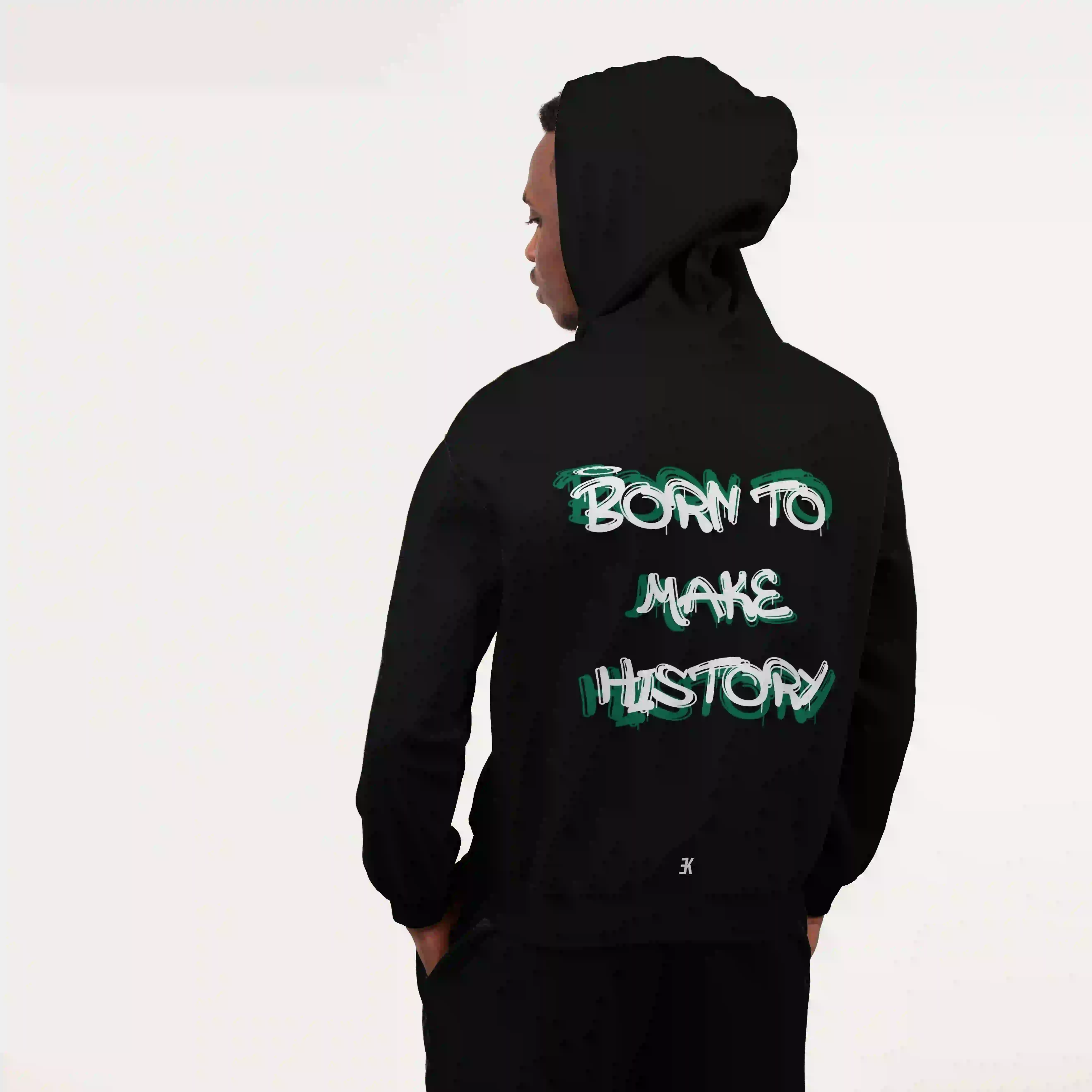 BORN TO MAKE HISTORY - Hoodie - Btmh zwart hoodie 1 - BORN TO MAKE HISTORY Hoodie
