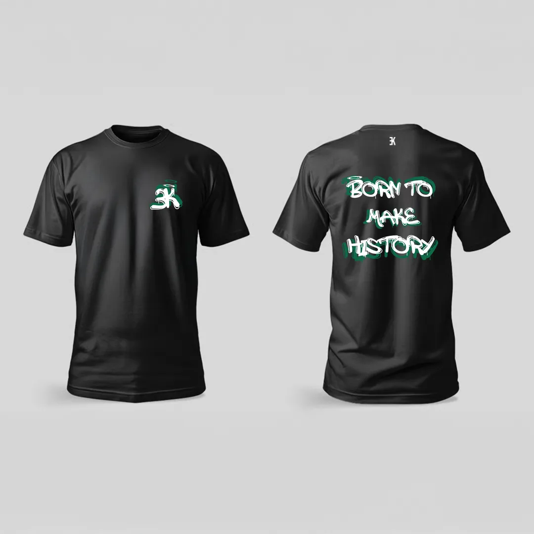 BORN TO MAKE HISTORY - T-Shirt - Btmh zwart t shirt - BORN TO MAKE HISTORY O26584