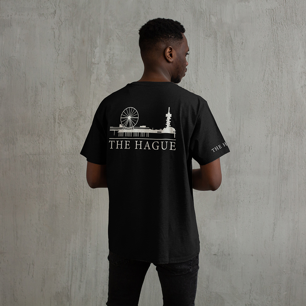 Den Haag Shirt - Skyline - Denhaag shirt model skyline wit 5 - EK8211