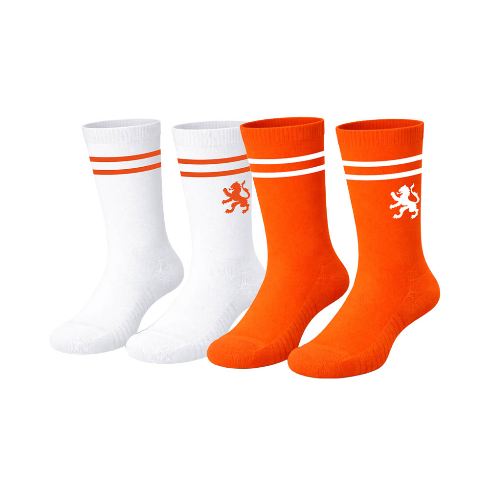 Oranje Sportsokken - 2 sets - Dps company roosendaal wk 2026 voetbal sokken set 2paarcustommade supporters oranje nederland holland 1 - Oranje Sportsokken - 2 sets