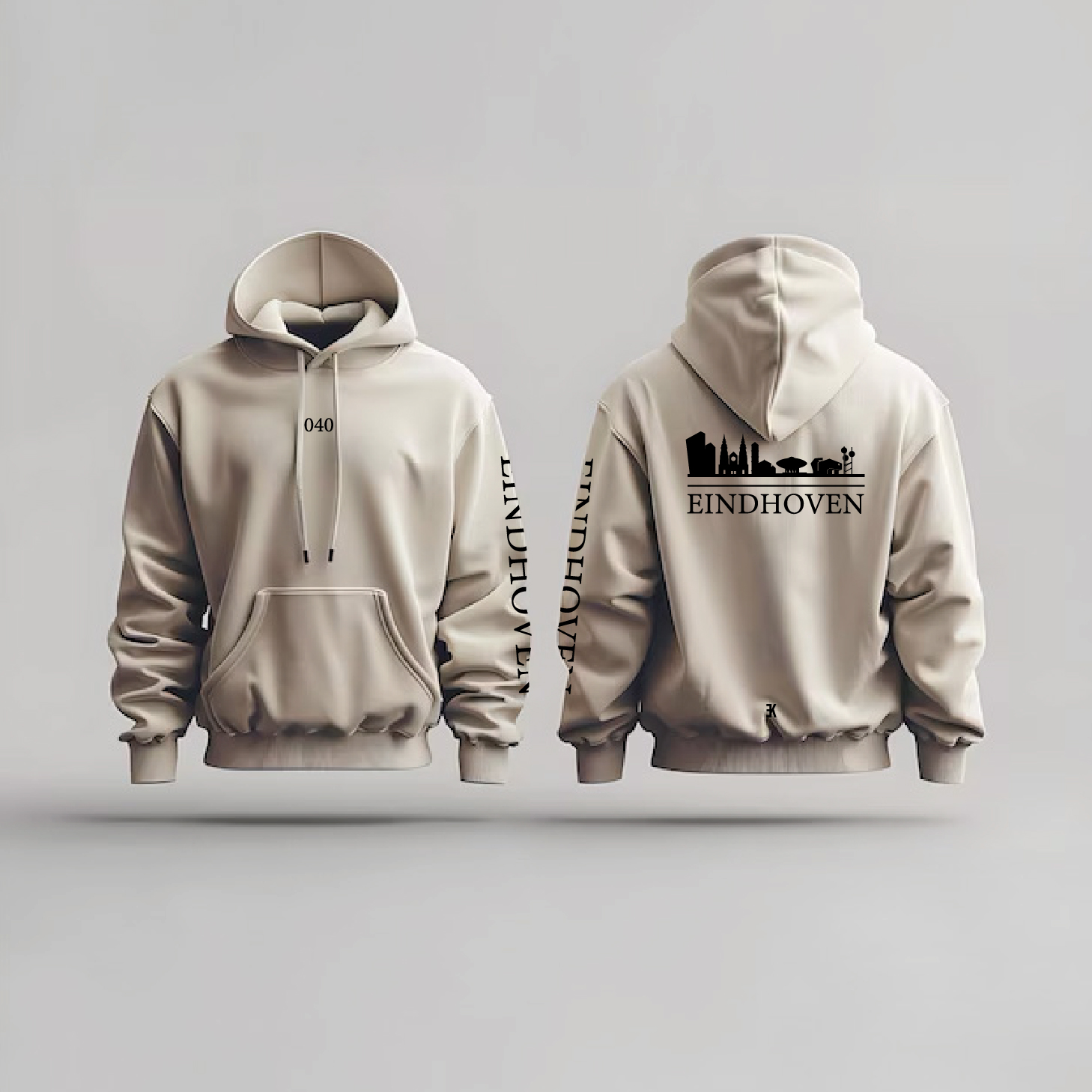 Skyline Eindhoven Hoodie - Eindhoven hoodie beige skyline - Skyline Eindhoven Hoodie