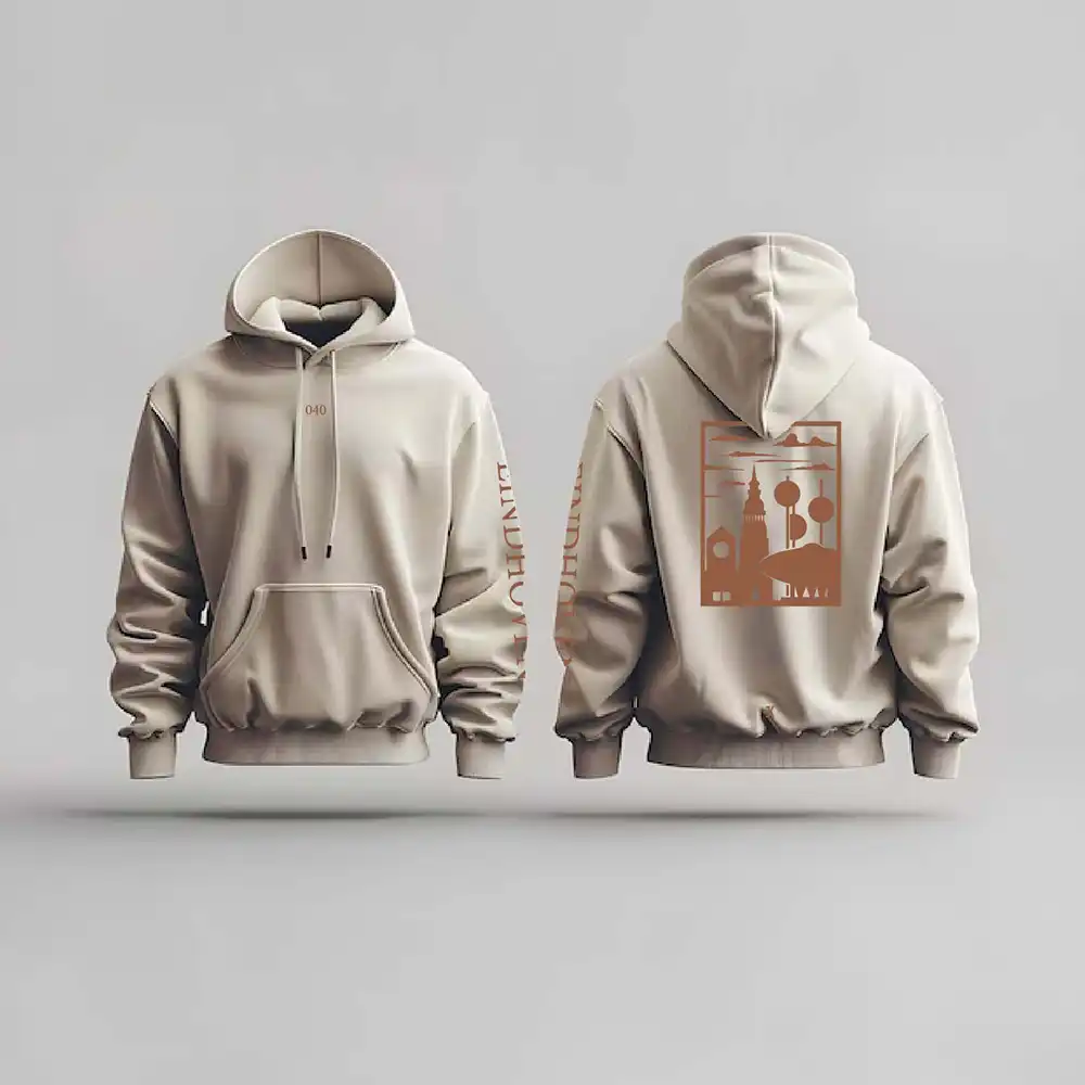 Eindhoven Hoodie - Eindhoven hoodie beige vlak 3 - EK8223