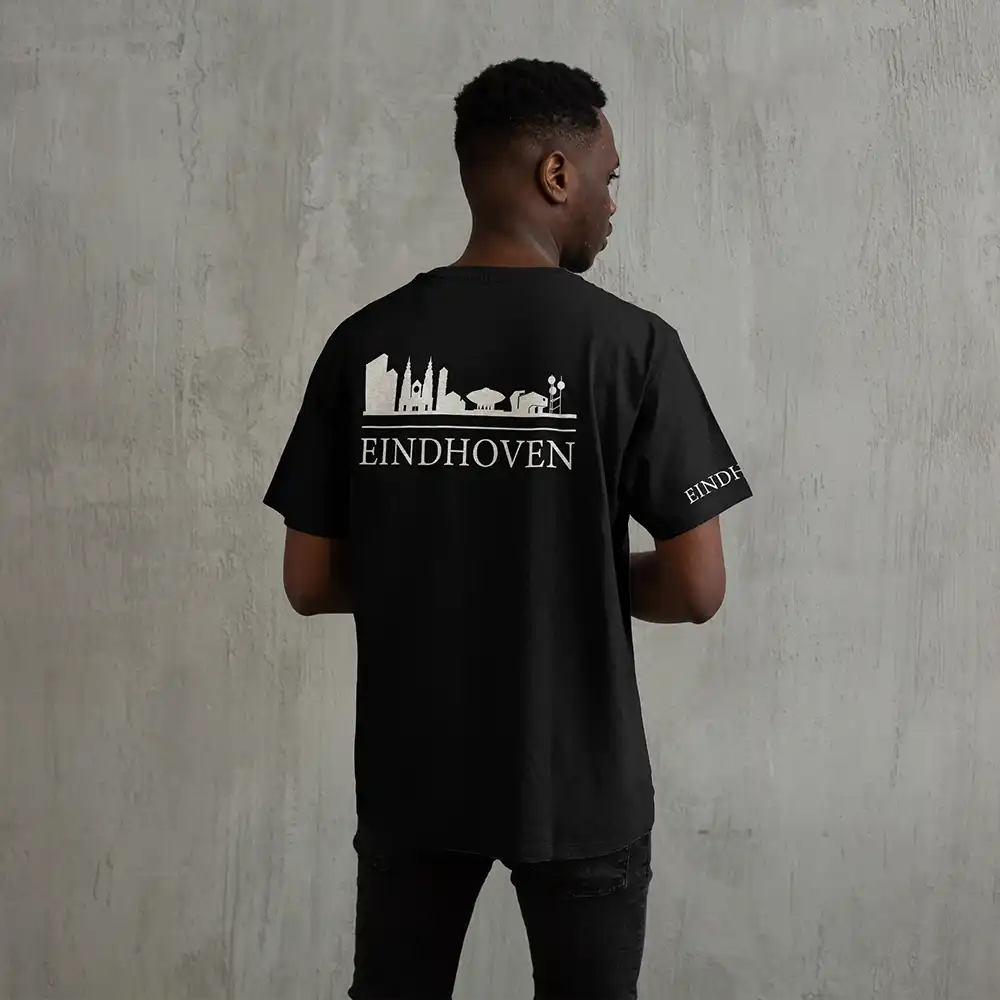 Skyline Eindhoven Shirt - Eindhoven shirt zwart skyline wit 3 - EK8218