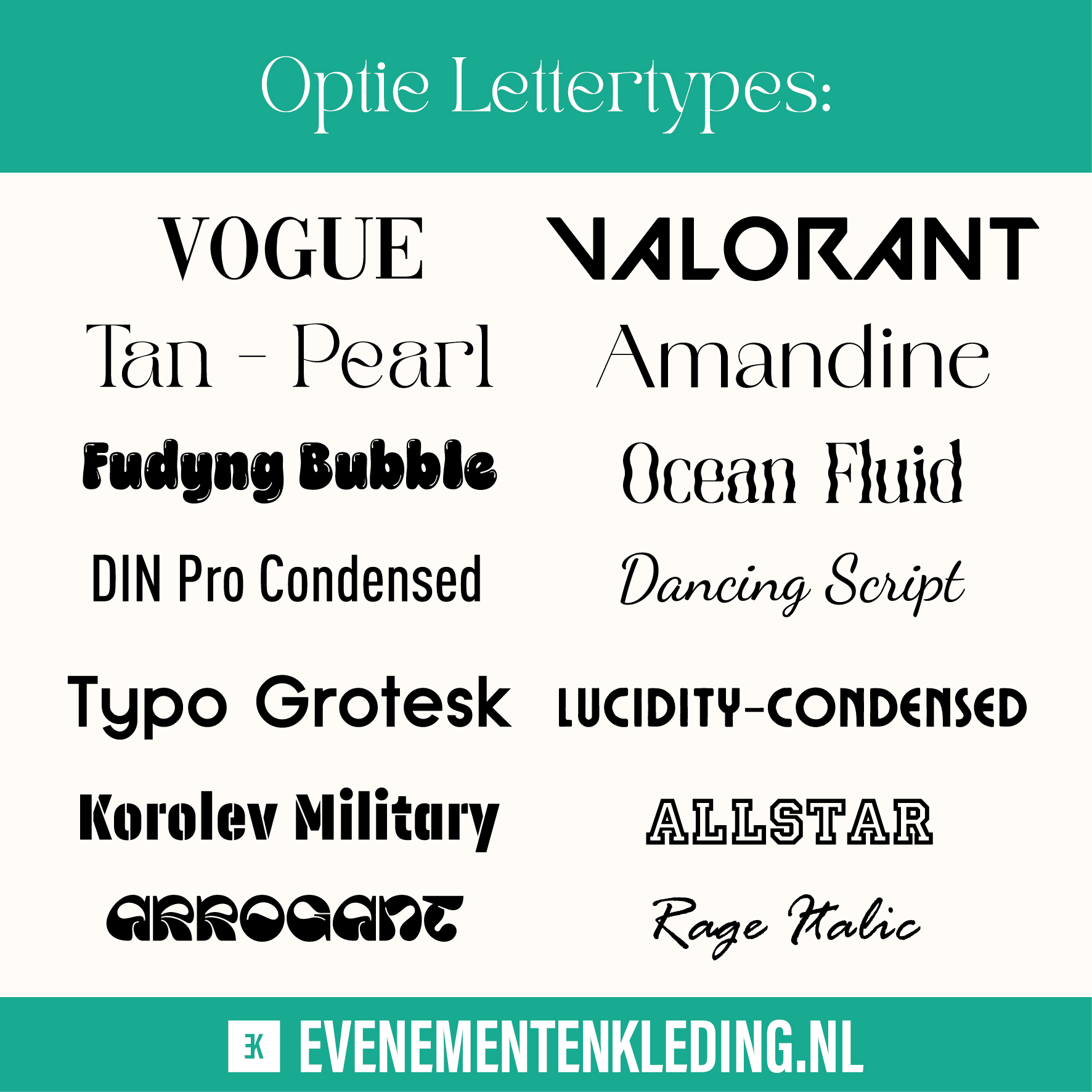 Hoodie met eigen tekst/opdruk - Ek fonts website print 6 - Met eigen tekst/opdruk -  Hoodie