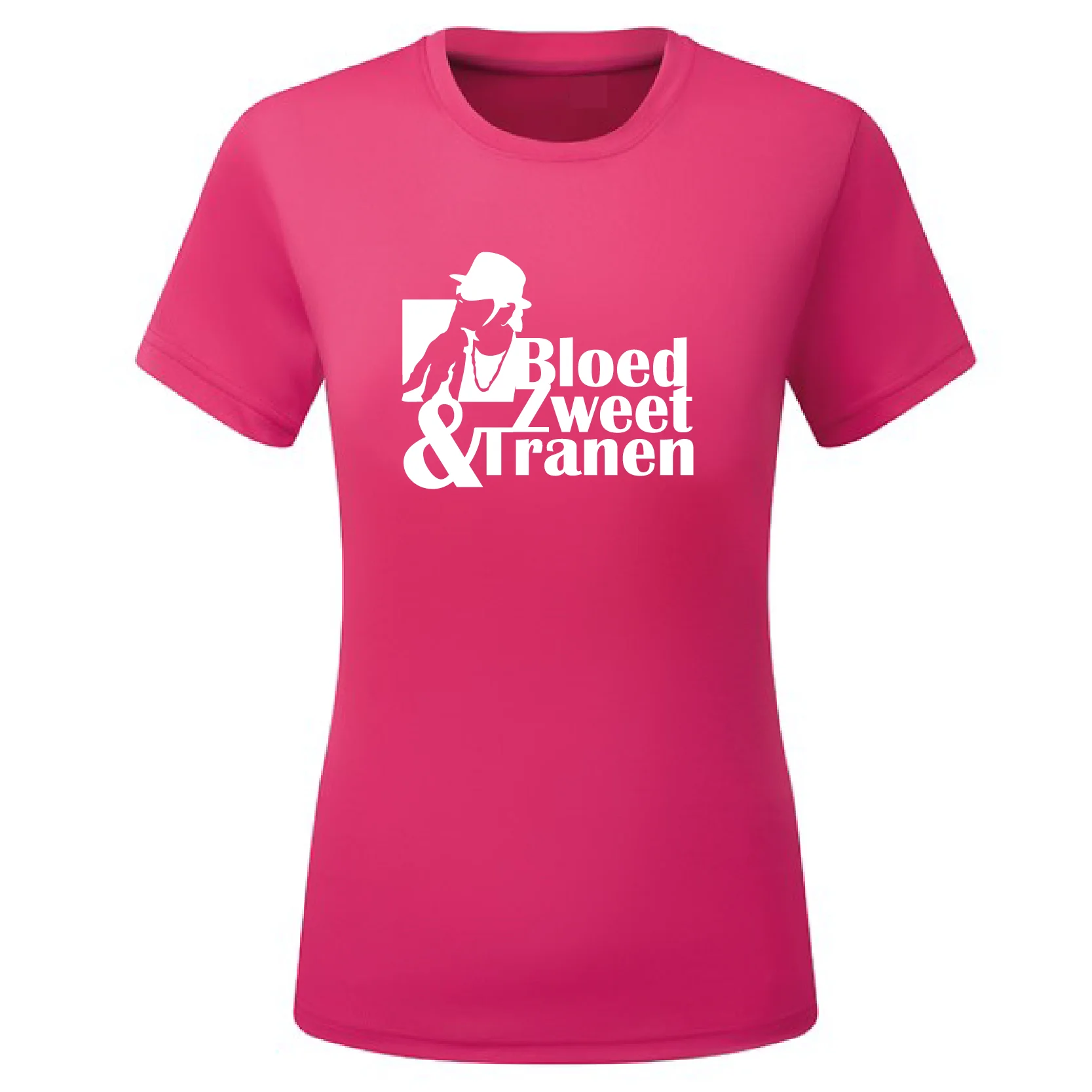 Bloed Zweet & Tranen - Dames Shirt - Ek hazes shirt fuchsia bzt dames 7 - Bloed Zweet & Tranen - Dames Shirt (191)