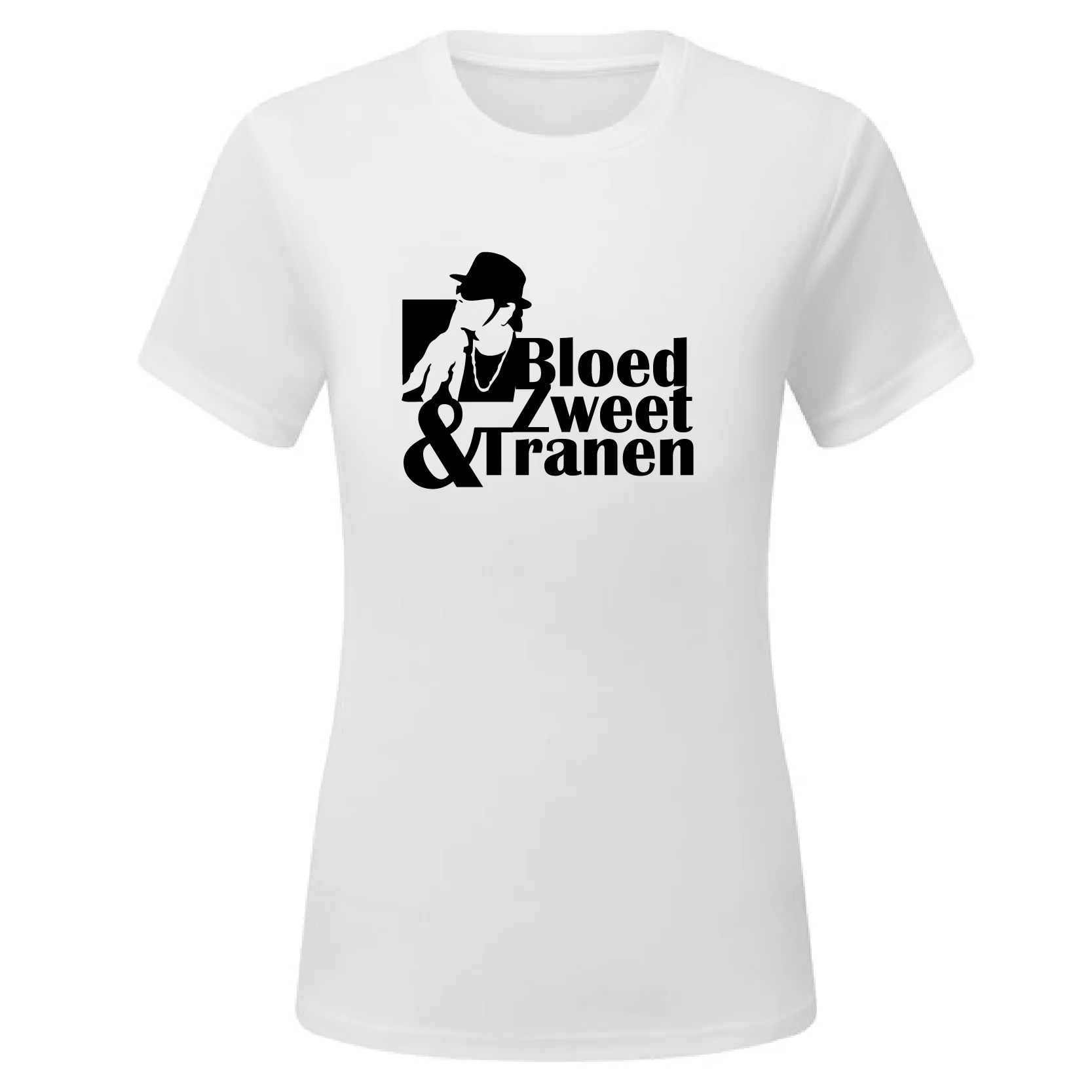 Bloed Zweet & Tranen - Dames Shirt - Ek hazes shirt wit bzt dames 3 - Bloed Zweet & Tranen - Dames Shirt (155)