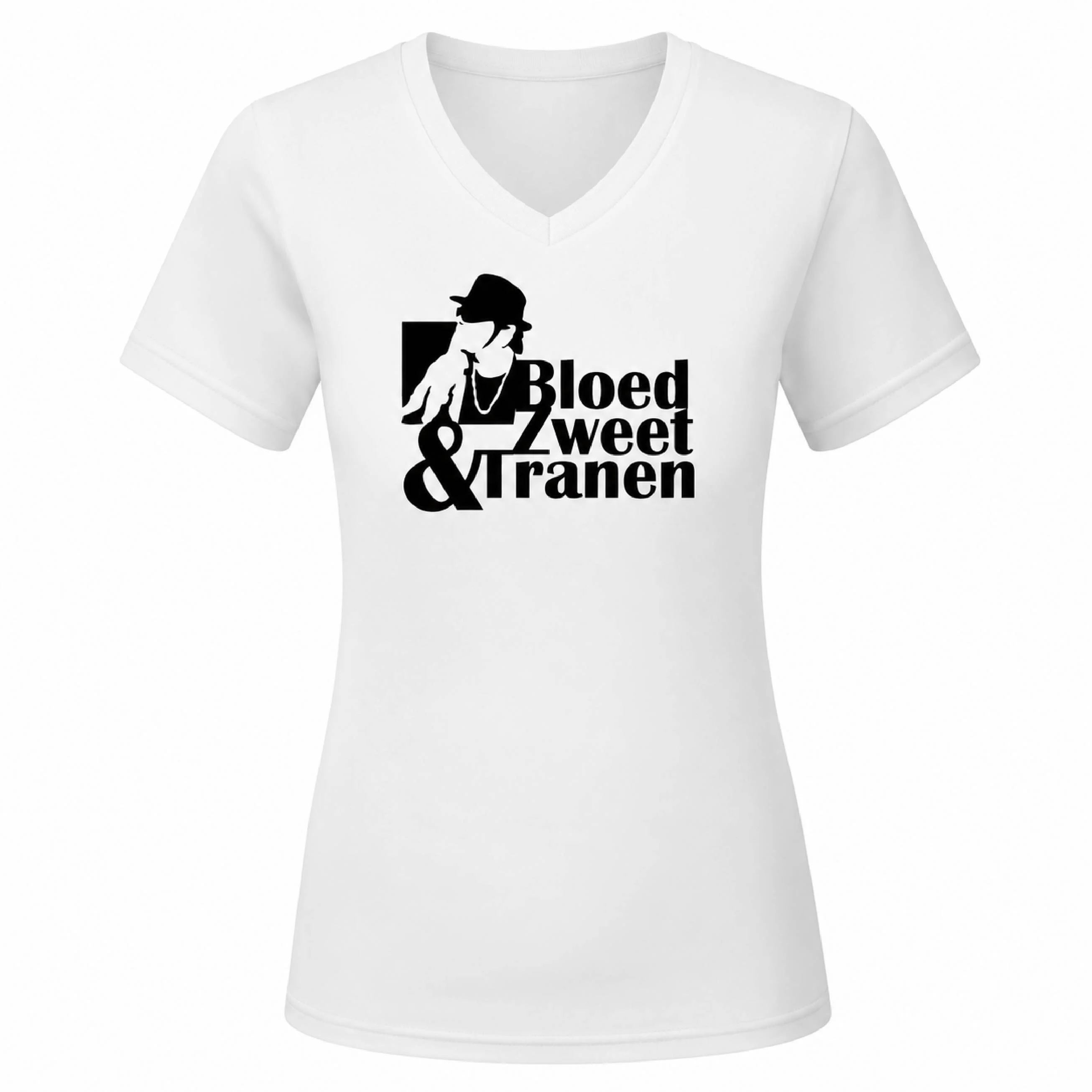 Bloed Zweet & Tranen - Dames Shirt - Ek hazes shirt wit bzt dames v hals concert 1 - Bloed Zweet & Tranen - Dames Shirt (196)