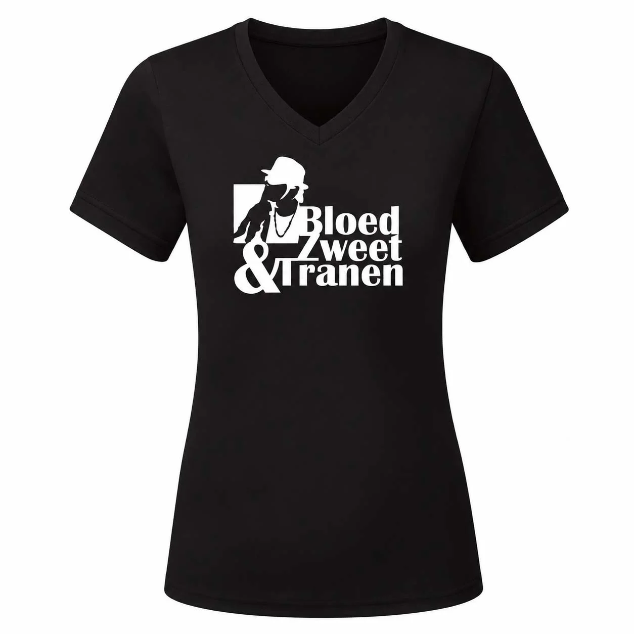 Bloed Zweet & Tranen - Dames Shirt - Ek hazes shirt zwart bzt dames v hals concert - Bloed Zweet & Tranen - Dames Shirt (205)