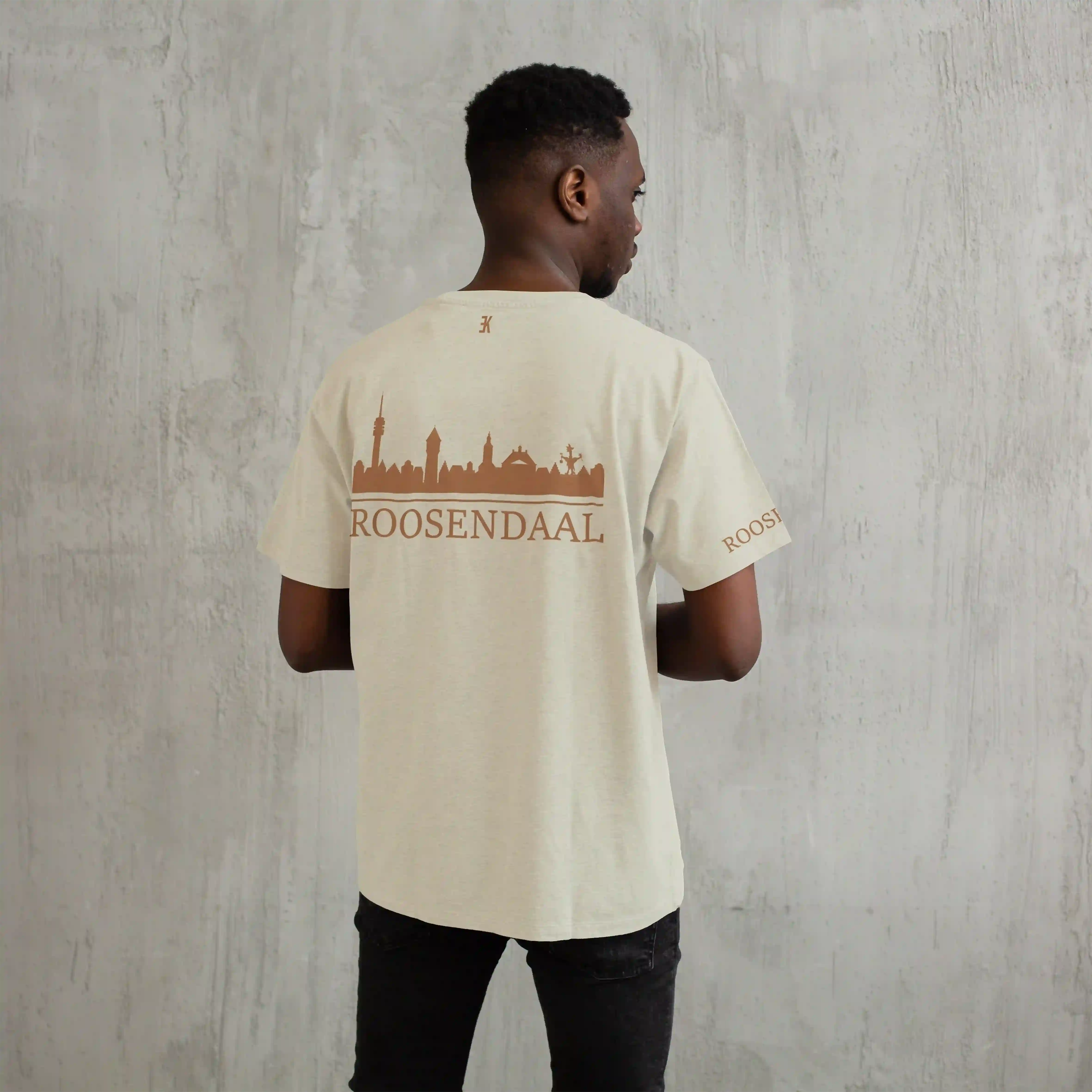 Skyline Roosendaal Shirt - Ek shirt beige model roosendaal skyline opdruk 1 - Skyline Roosendaal O14835