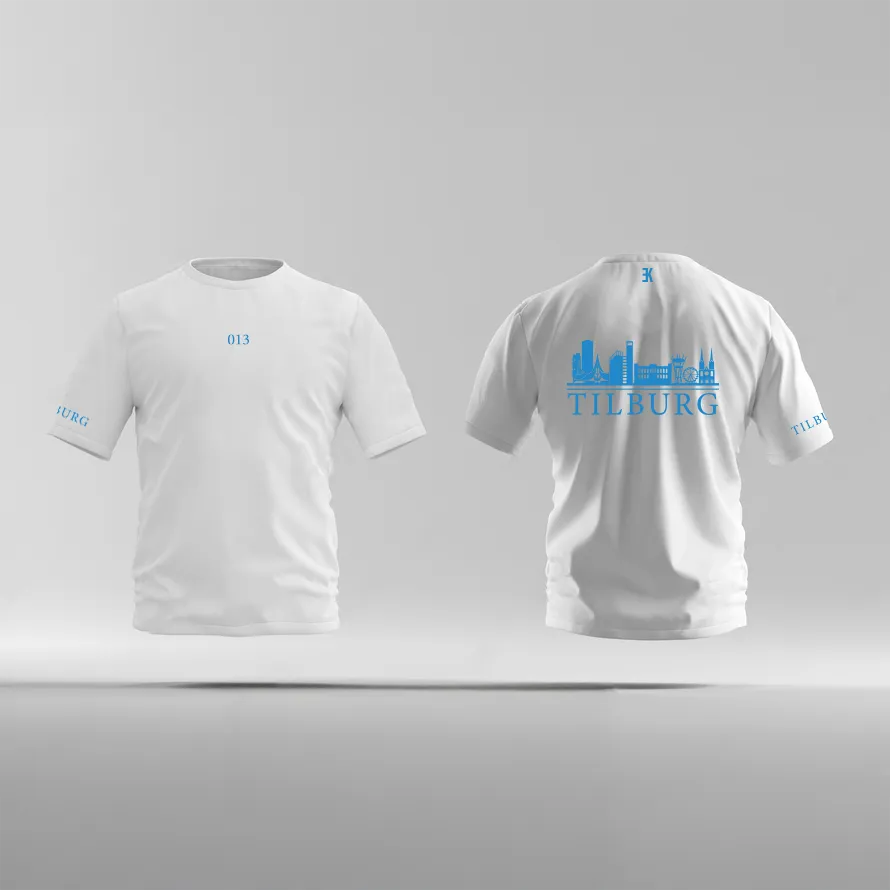 Skyline Tilburg Shirt - Ek tilburg shirt wit skyline blauw 2 - Skyline Tilburg Shirt O18243