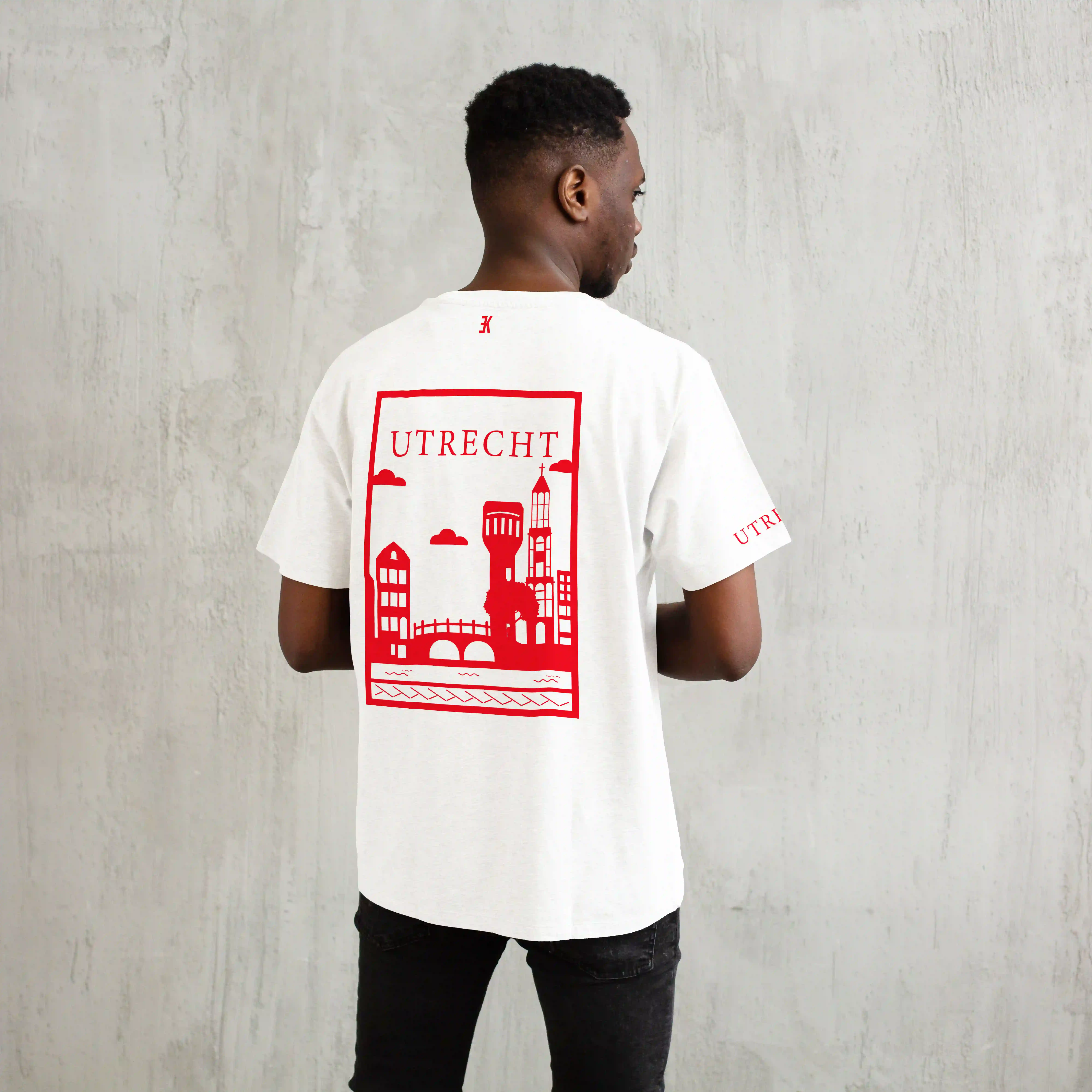 Utrecht Shirt - Ek utrecht model shirt wit vlak rood 4 - Utrecht Shirt O18344