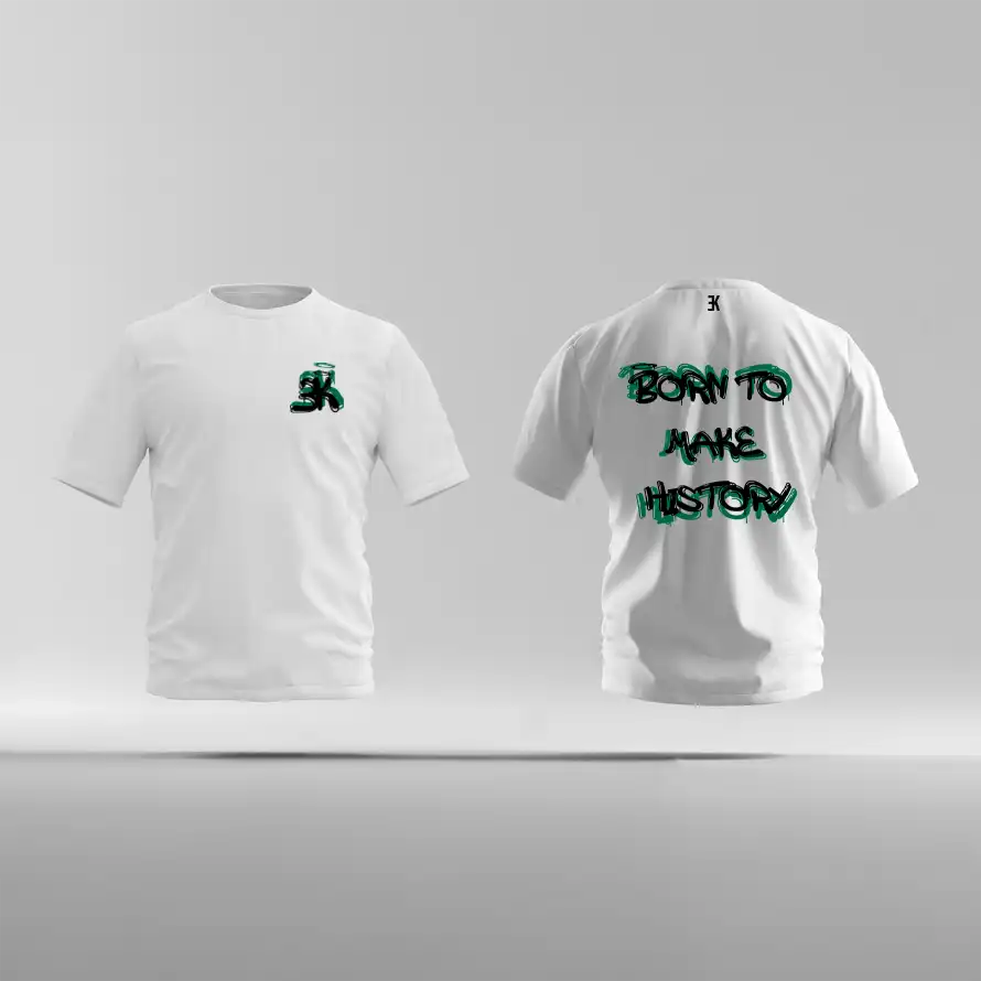 BORN TO MAKE HISTORY - T-Shirt - Ek wit shirt btmh 1 - BORN TO MAKE HISTORY O26584