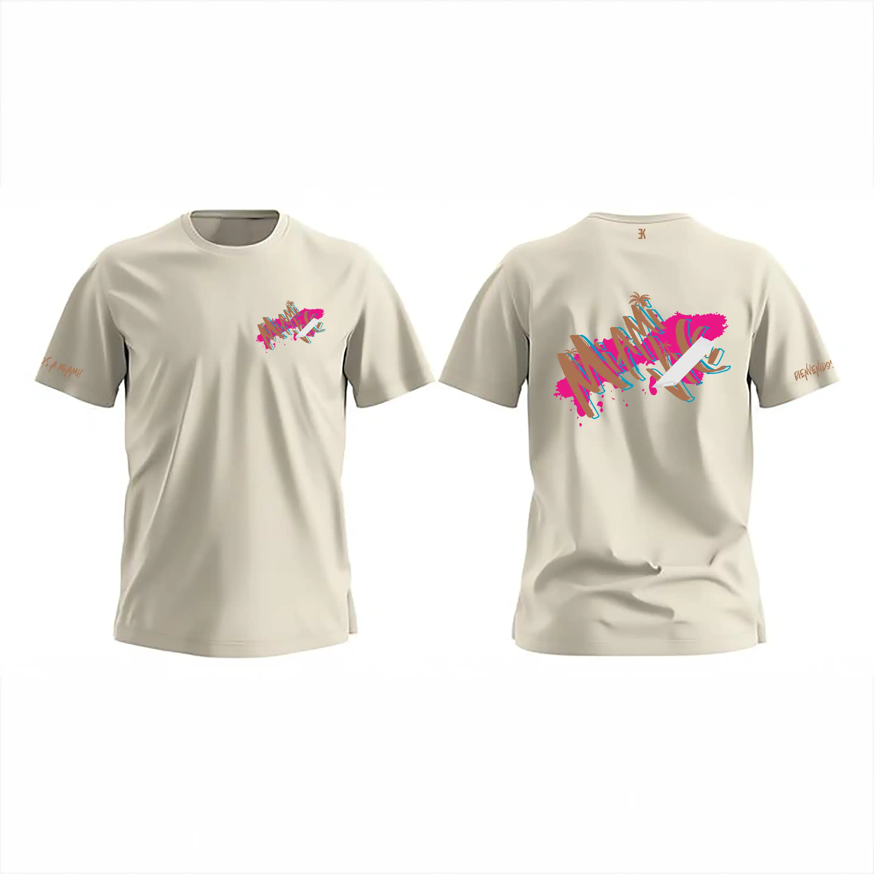 Miami Shirt - Evenementenkleding miami shirt beige - Miami Shirt 29436