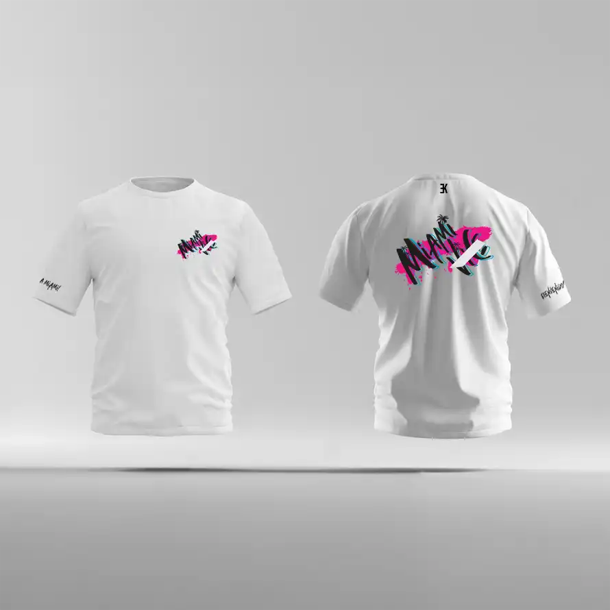 Miami Shirt - Evenementenkleding miami shirt wit 2 - Miami Shirt 29436