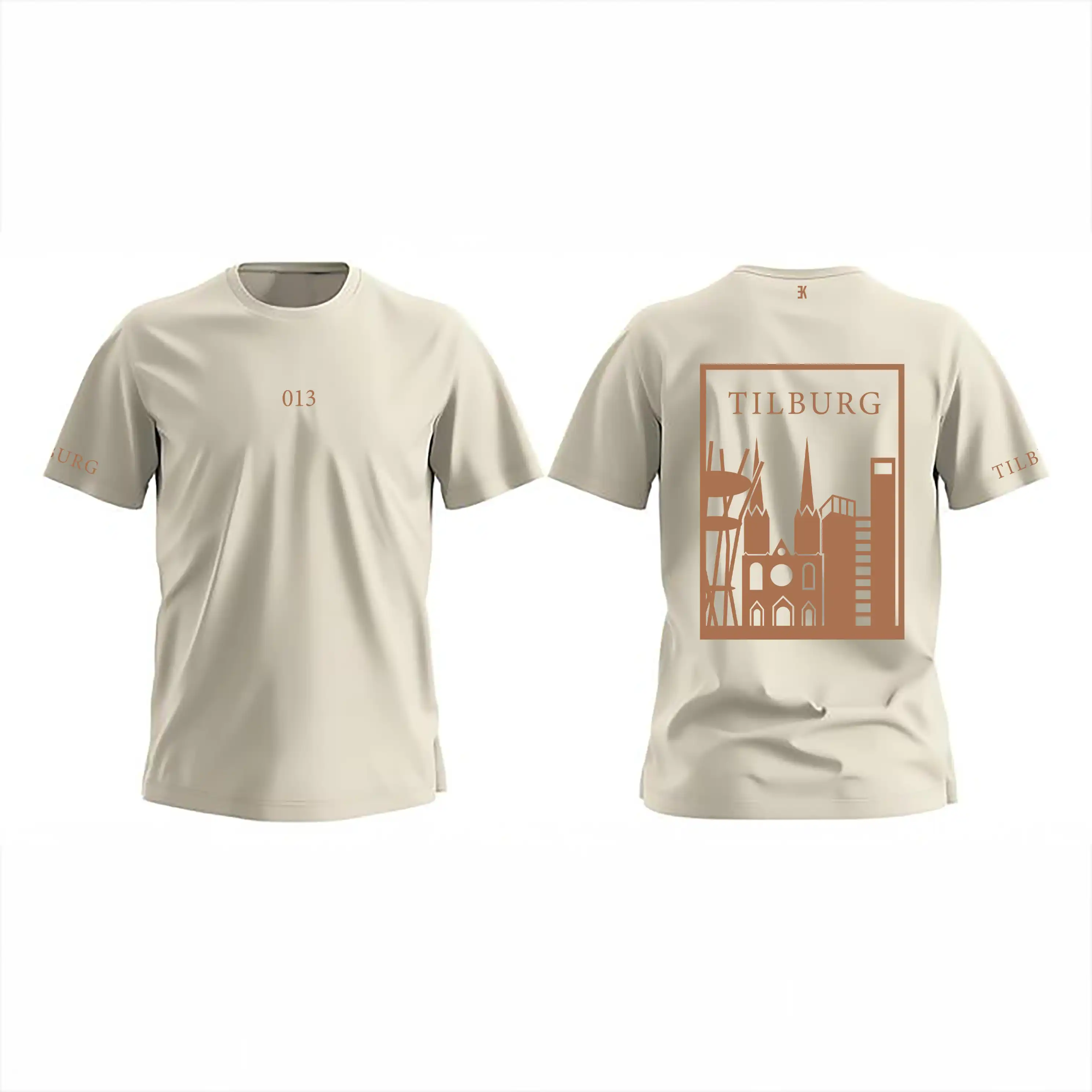 Tilburg Shirt - Evenementenkleding tilburg shirt beige vlak 2 - Tilburg Shirt O18715