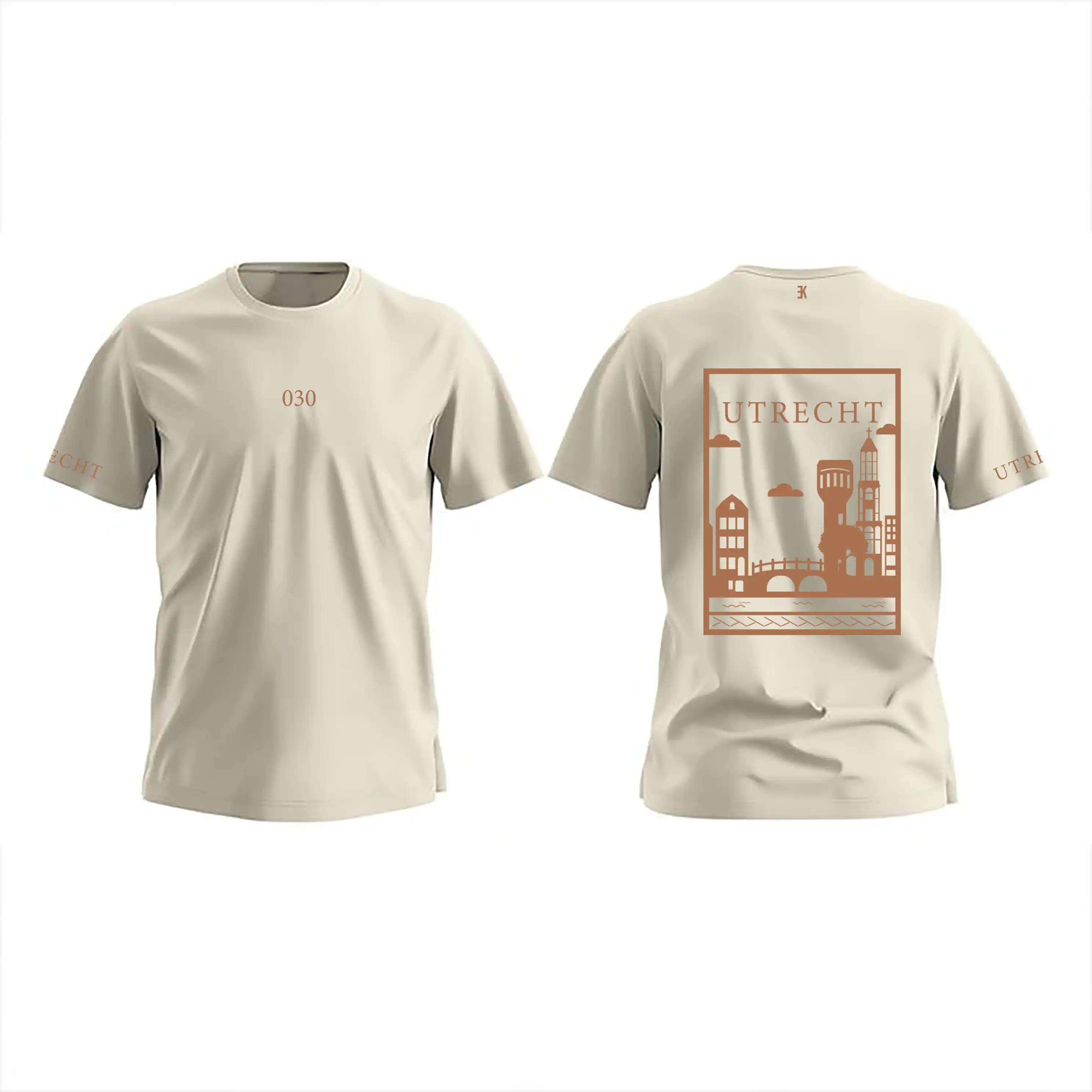 Utrecht Shirt - Evenementenkleding utrecht shirt beige vlak 2 - Utrecht Shirt O20791