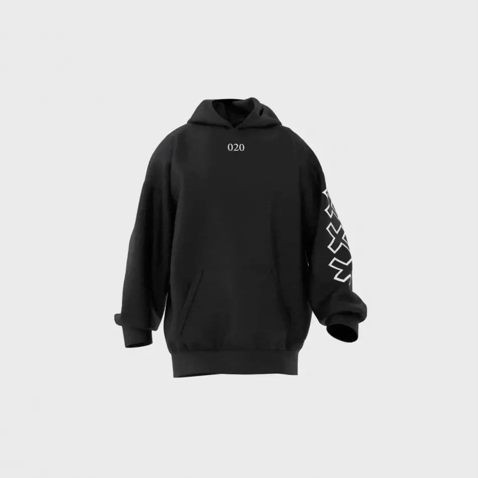 Skyline Amsterdam Hoodie - Gif hoodie ams skyline zwart webp 2 - EK8190