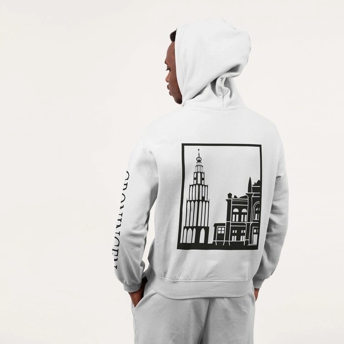 Groningen Stad Hoodie - Groningen model hoodie wit vlak ezgifcom jpg to webp converter 1 - Groningen Stad Hoodie O17269