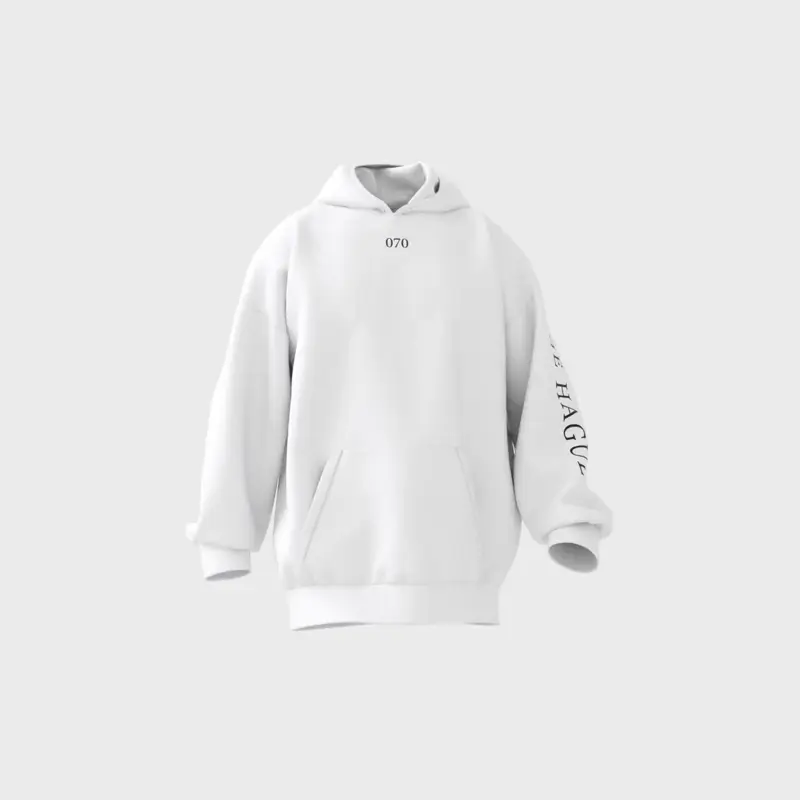 Den Haag Hoodie - Skyline - Hoodie denhaag skyline wit ezgifcom video to webp converter - EK8208