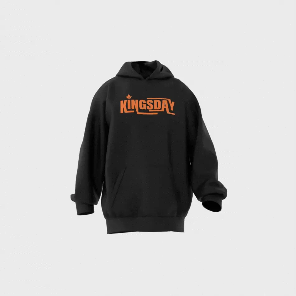 Kingsday - Hoodie - Hoodie kingsday zwart webp - Kingsday - Hoodie