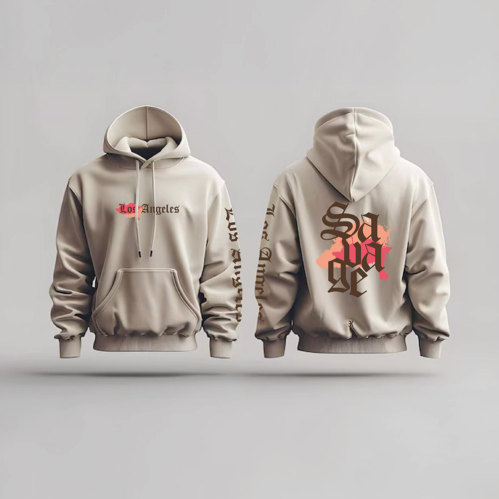 Los Angeles Hoodie - La hoodie beige - Los Angeles Hoodie 