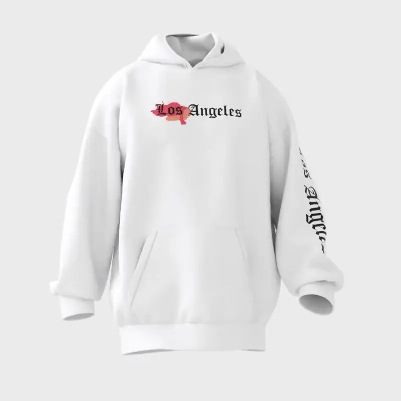 Los Angeles Hoodie - La hoodie wit 4 - Los Angeles Hoodie 2