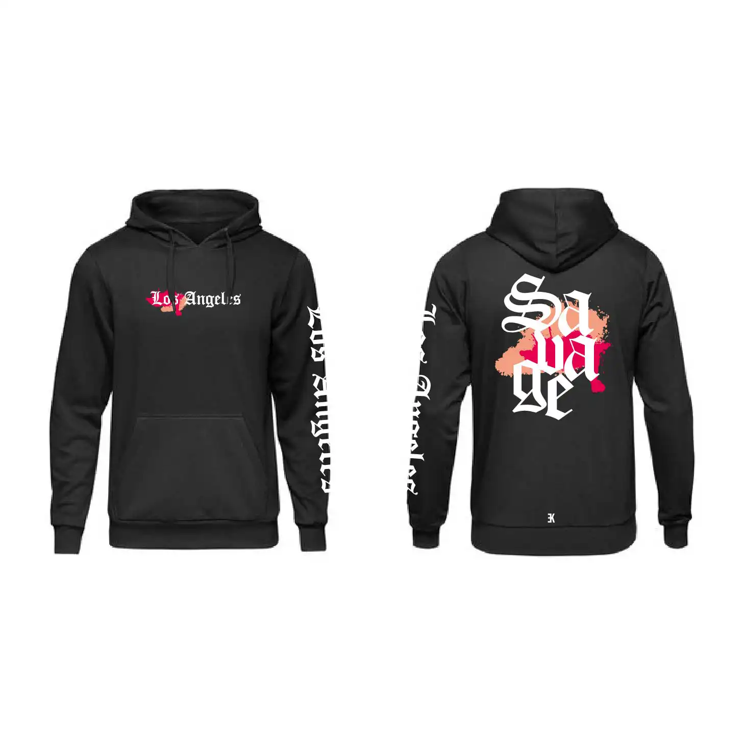 Los Angeles Hoodie - La hoodie zwart 2 - Los Angeles Hoodie 