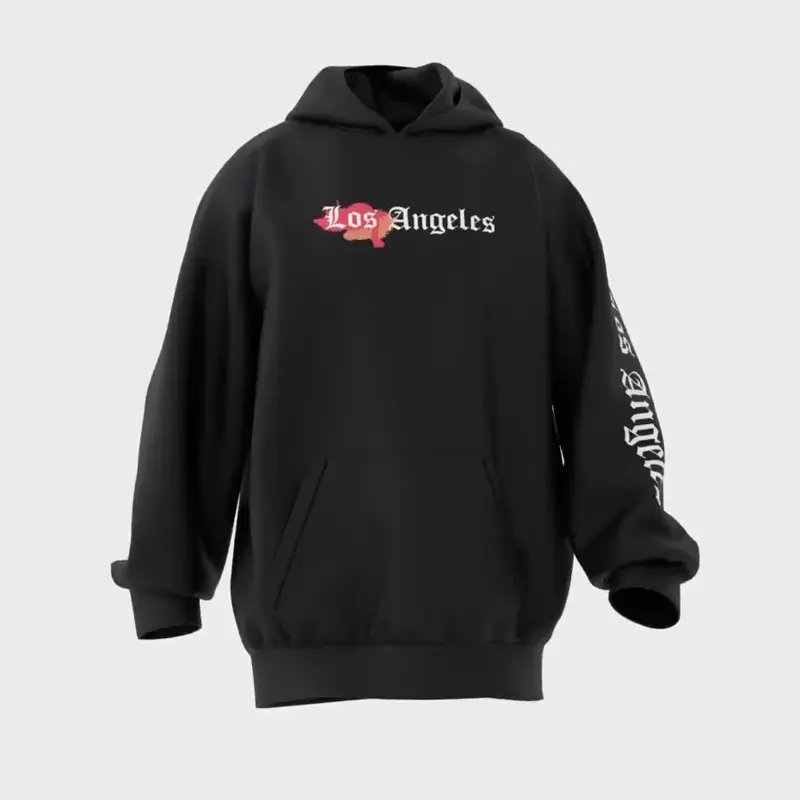 Los Angeles Hoodie - La hoodie zwart 5 - Los Angeles Hoodie 