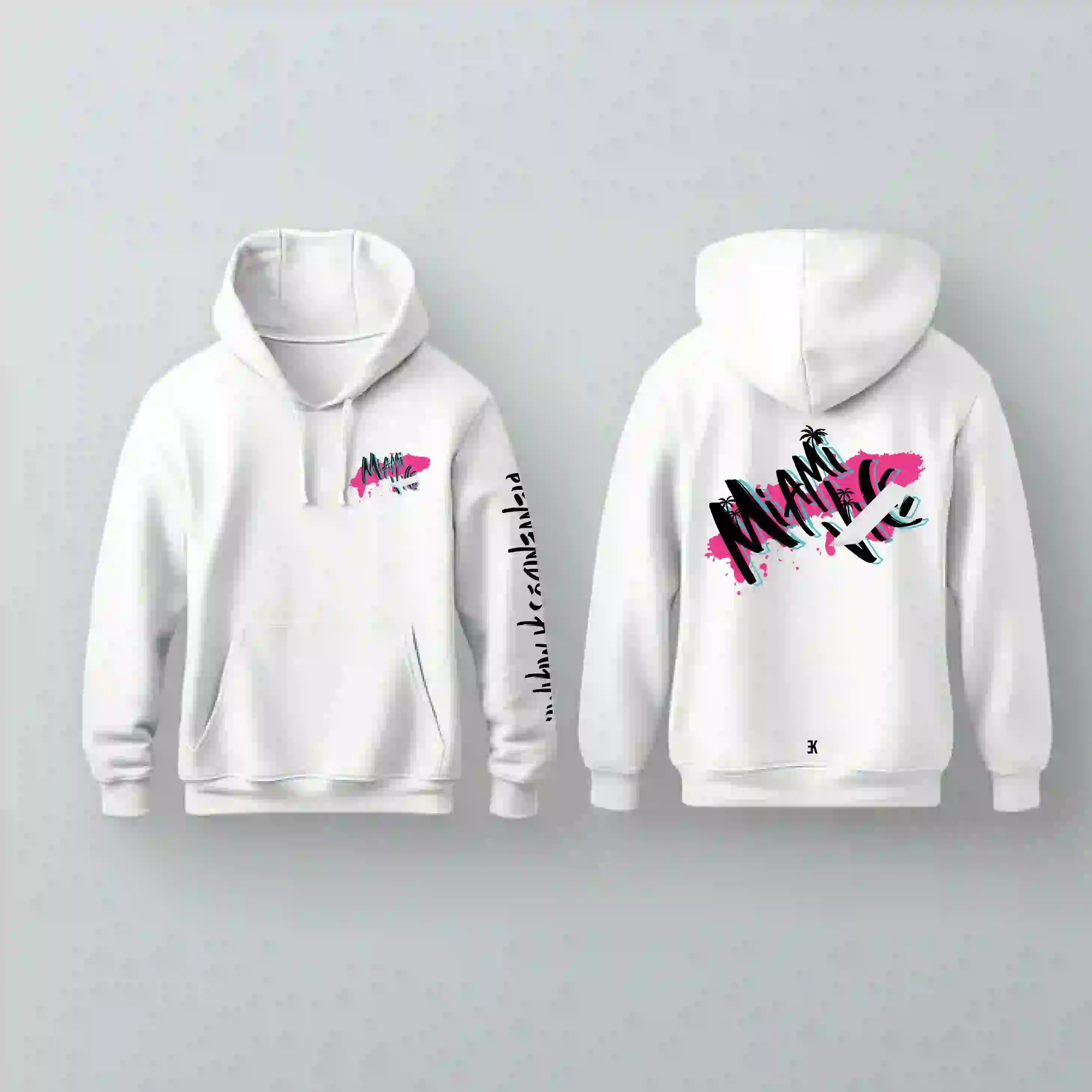 Miami Hoodie - Miami hoodie hooded sweater wit 1 - Miami Hoodie 2