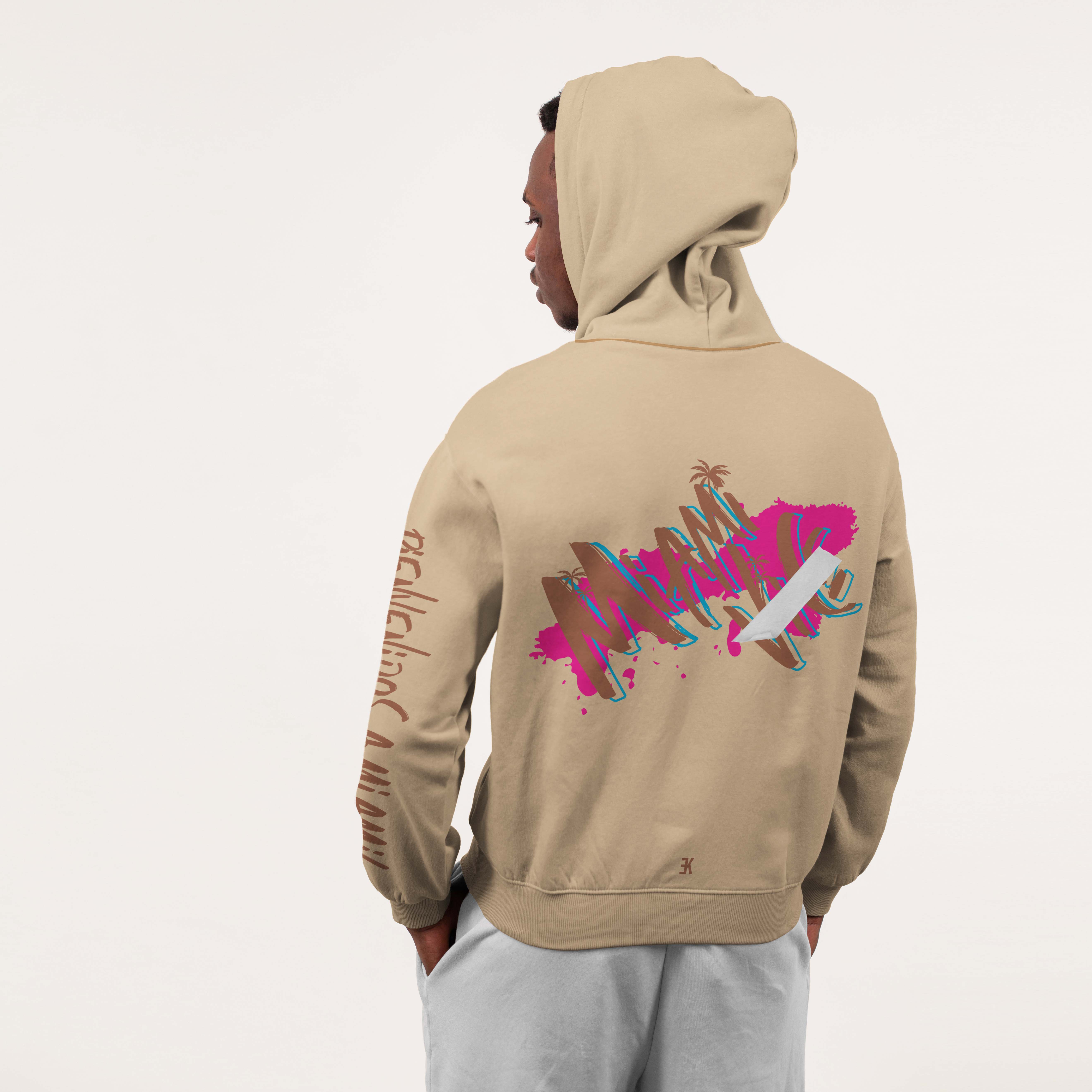 Miami Hoodie - Miami hoodie model beige 1 - Miami Hoodie 2