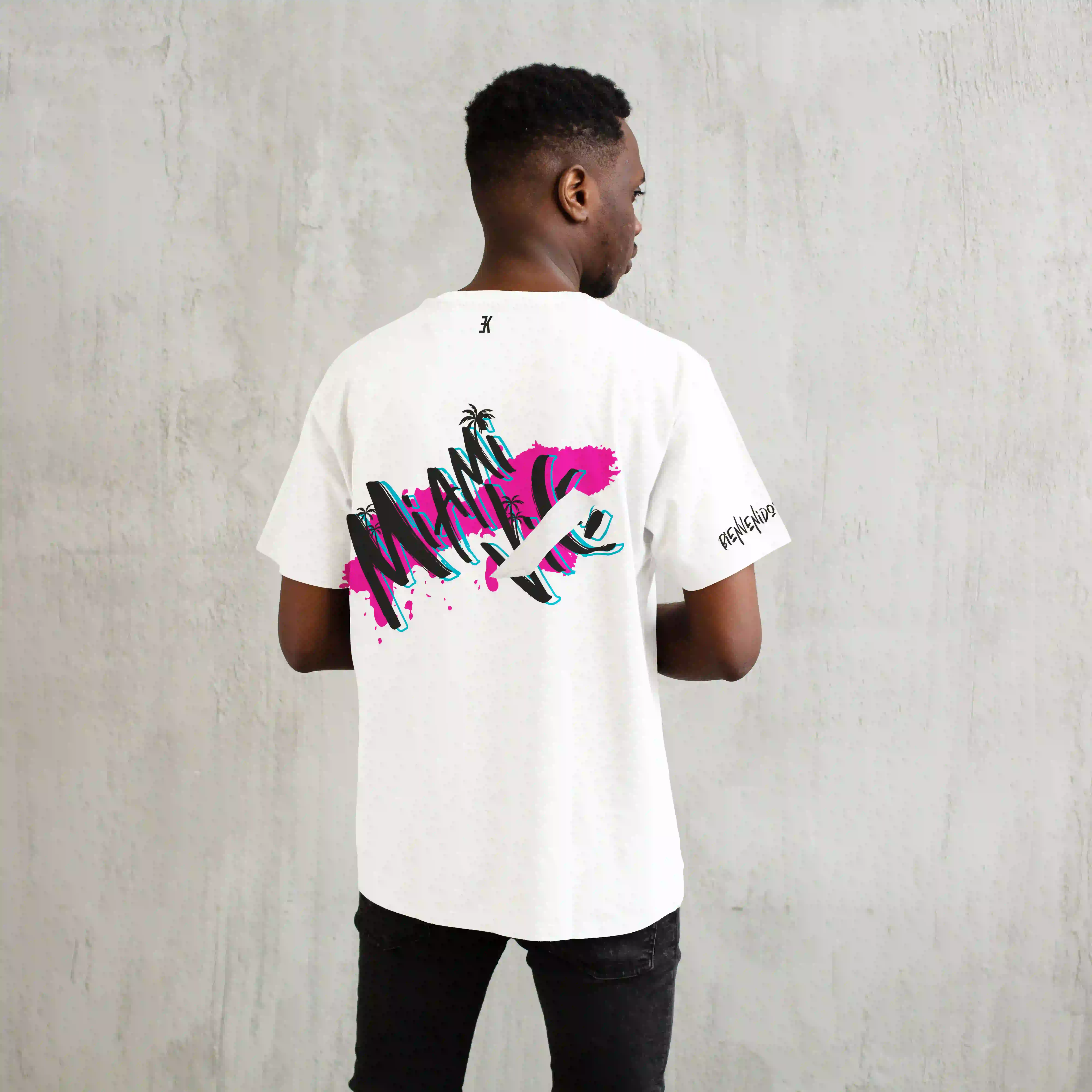 Miami Shirt - Miami t shirt model wit 2 - Miami Shirt