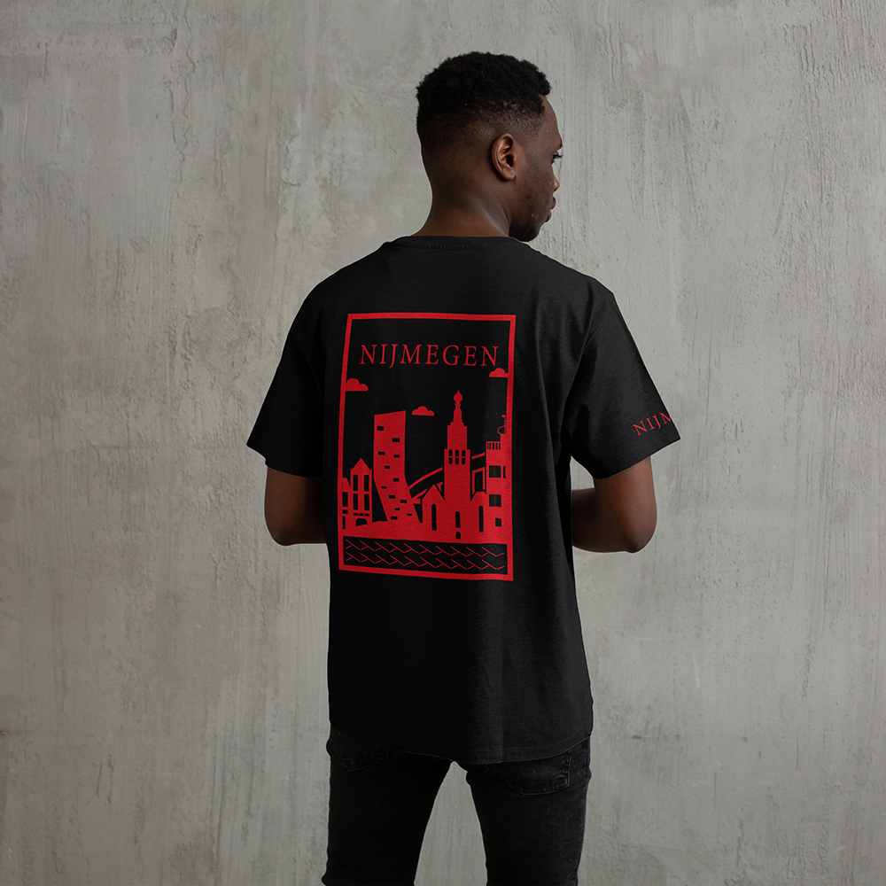 Nijmegen Shirt - Nijmegen shirt model vlak rood 2 - Nijmegen Shirt O23342