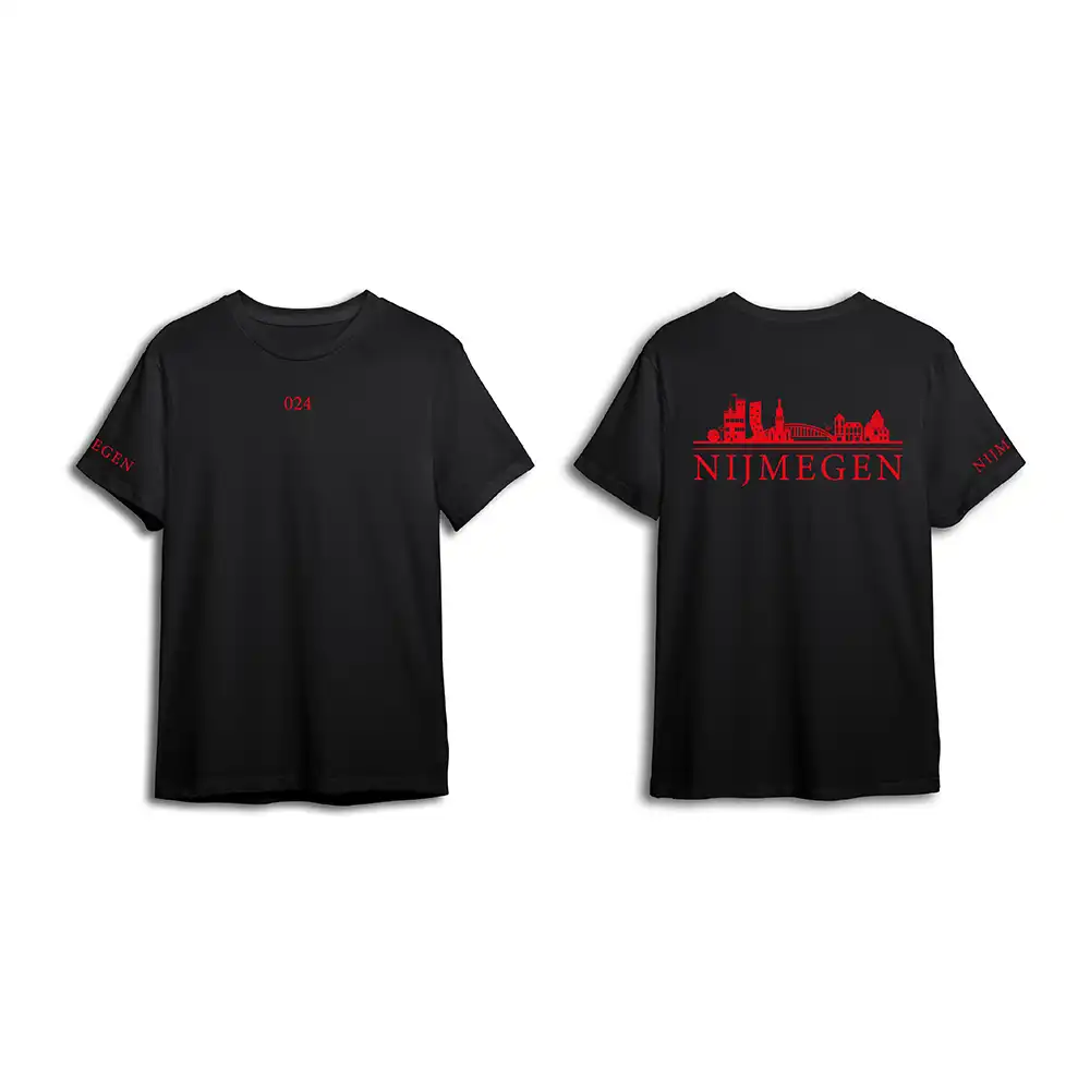 Skyline Nijmegen Shirt - Nijmegen shirt zwart skyline rood 1 - Skyline Nijmegen Shirt O32233