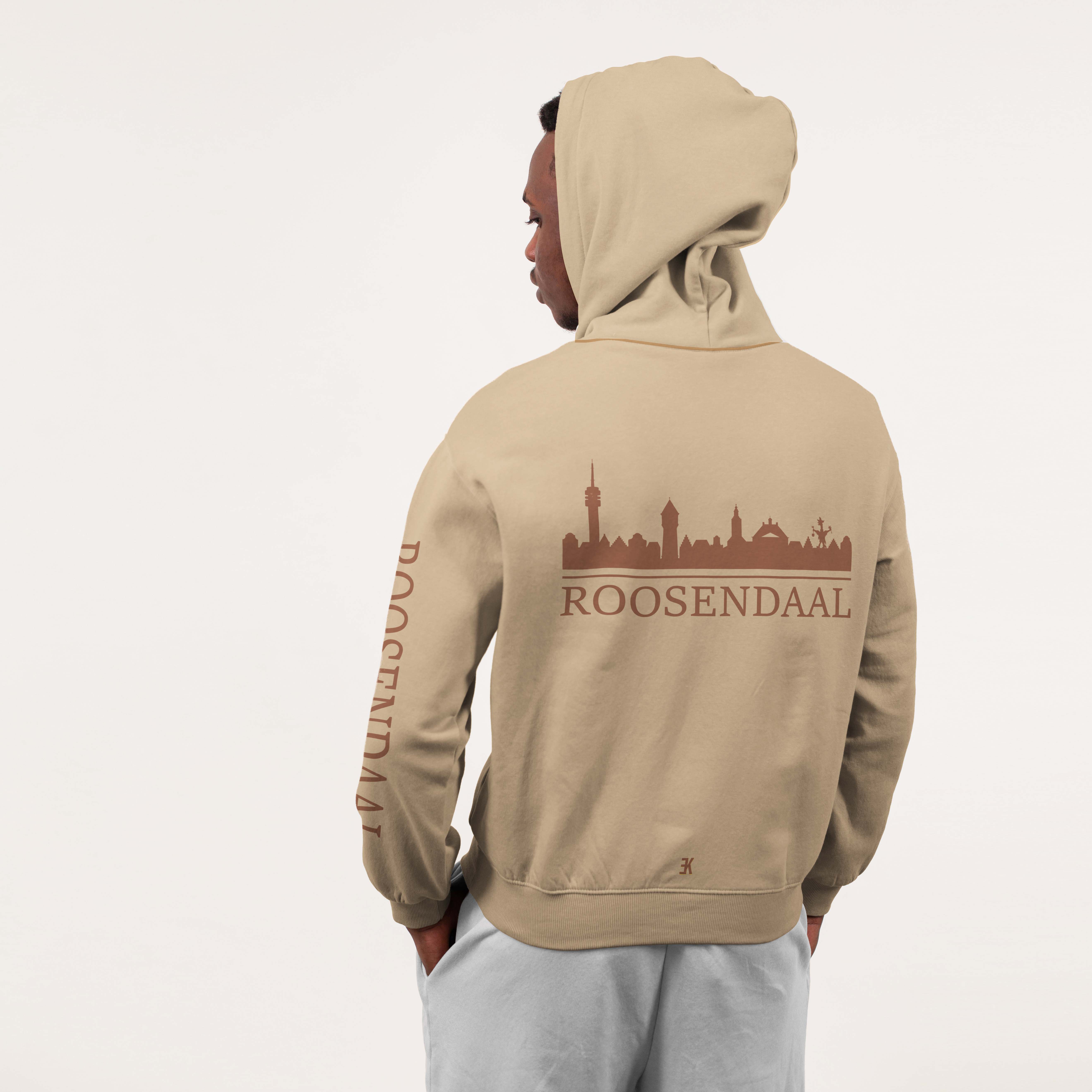 Skyline Roosendaal Hoodie - Rsd hoodie model beige skyline 1 - Skyline Roosendaal Hoodie 