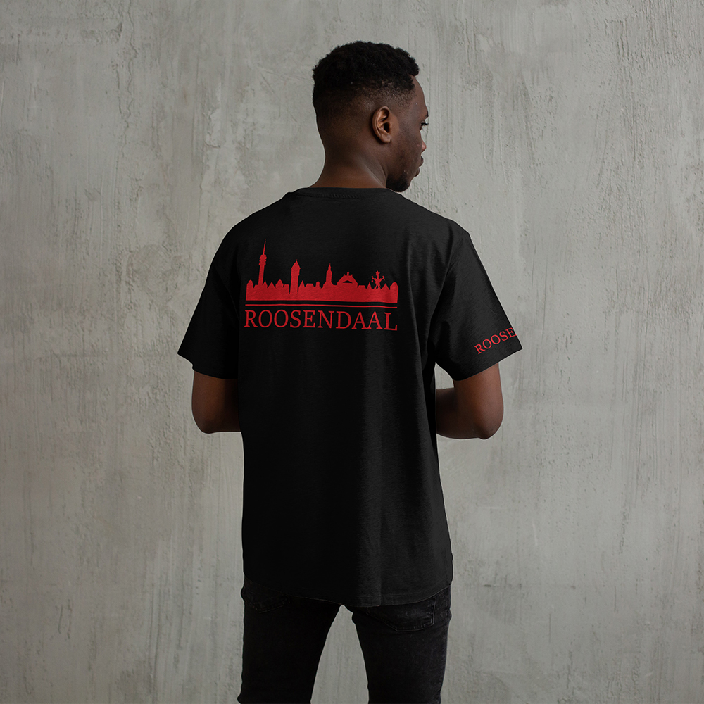 Skyline Roosendaal Shirt - Rsd shirt zwart skyline rood - Skyline Roosendaal O20033