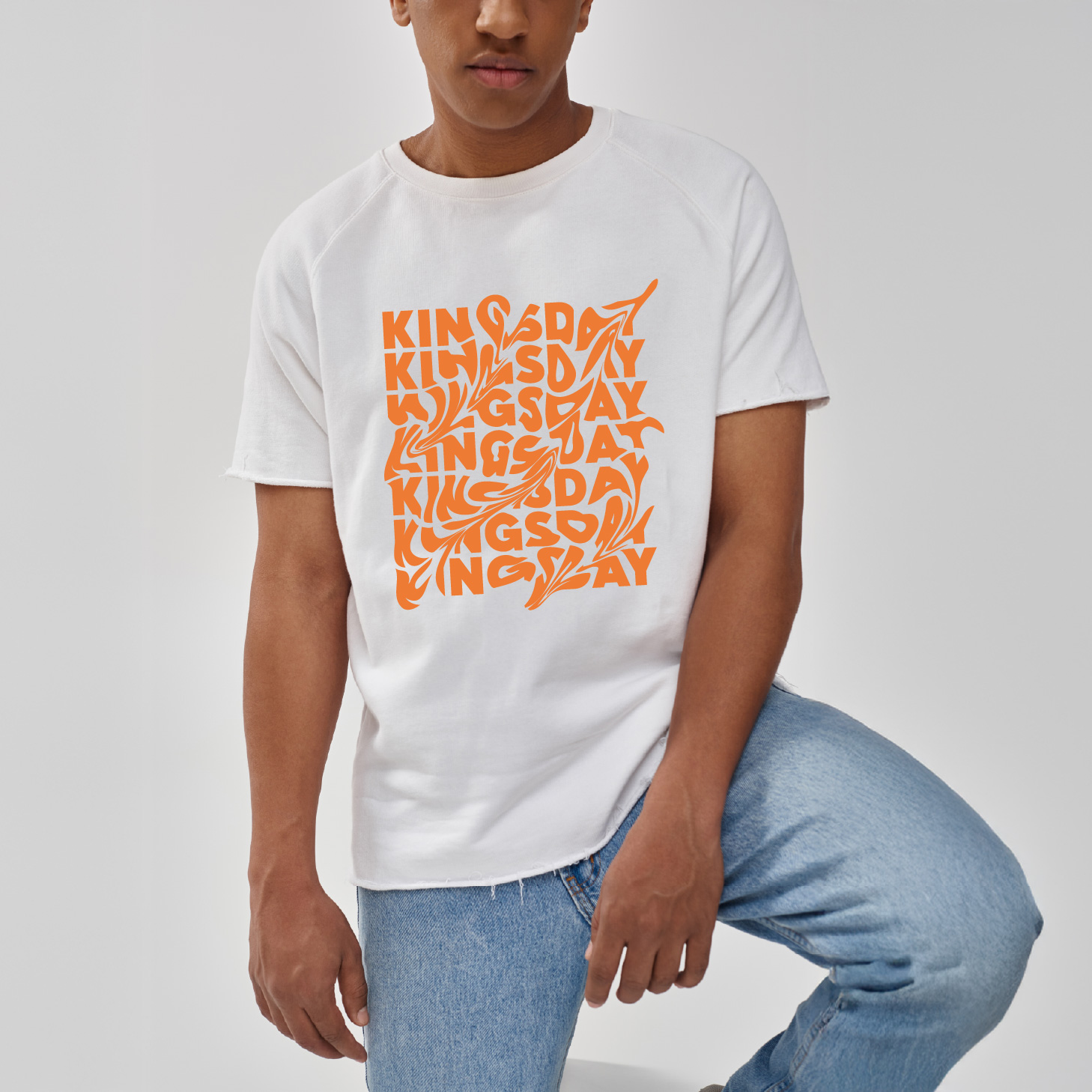 Kingsday Text - Shirt - Shirt wit model kingsday text - Kingsday Text - Shirt