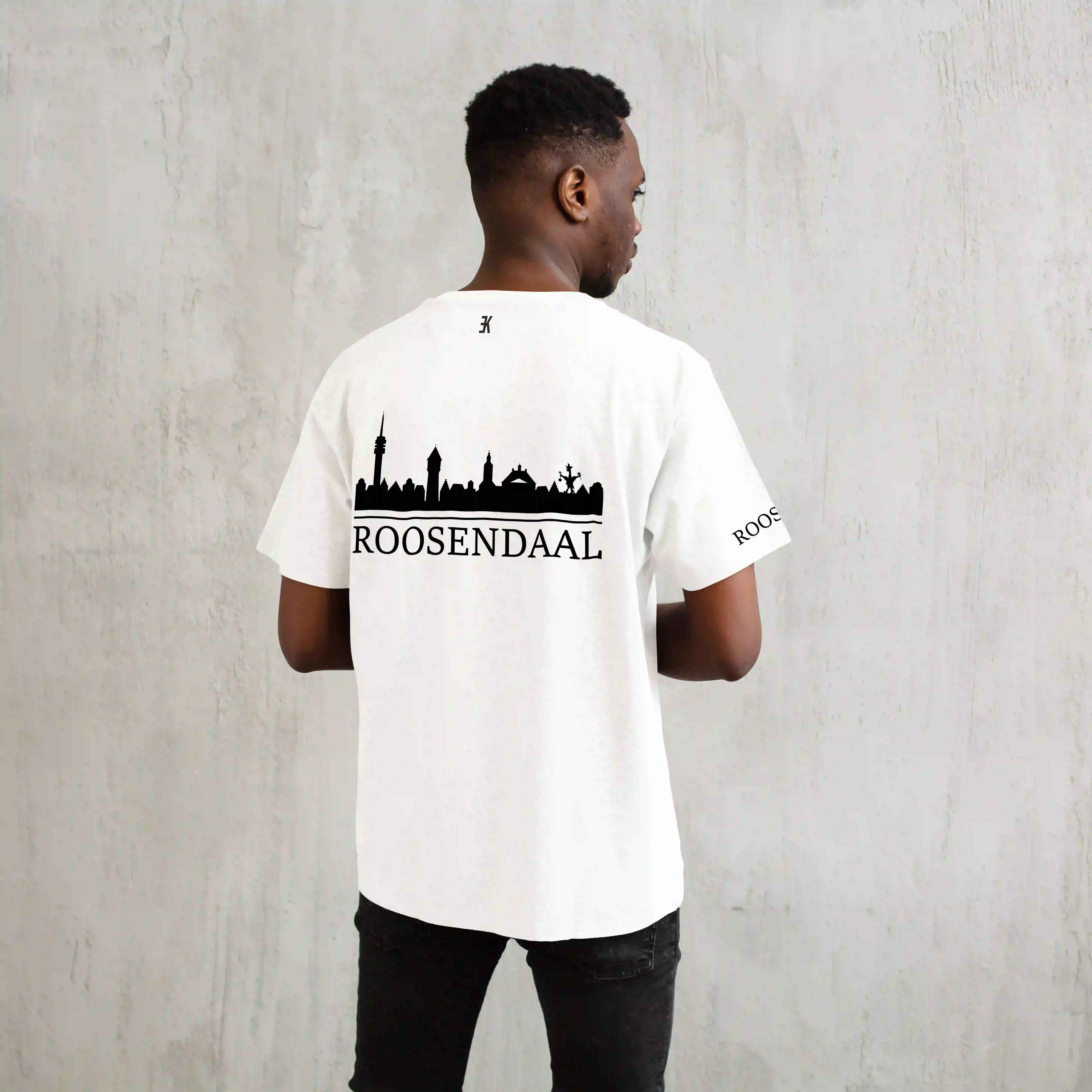 Skyline Roosendaal Shirt - Shirt wit model roosendaal zwart skyline - Skyline Roosendaal O20033
