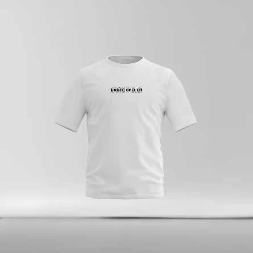 GROTE SPELER - T shirt wit grotespeler - GROTE SPELER