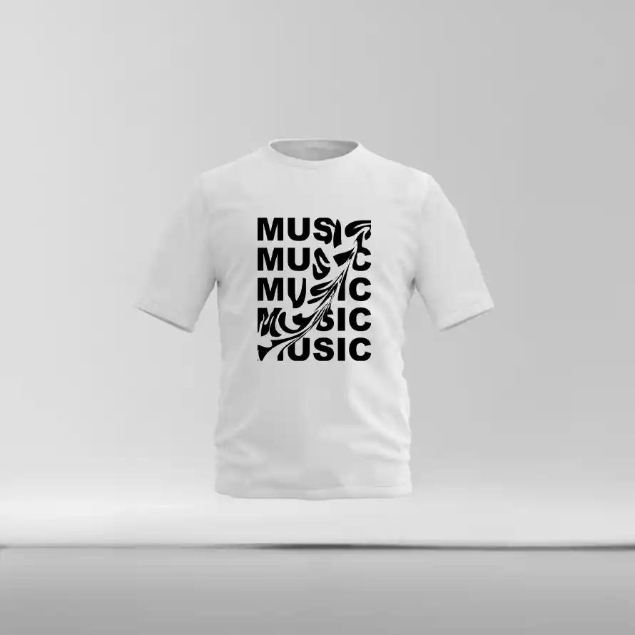 MUSIC - T shirt wit music - MUSIC