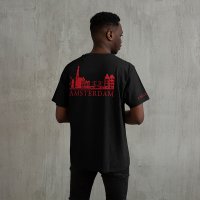 Skyline Amsterdam Shirt - Ams shirt model skyline rood 1 - EK8187